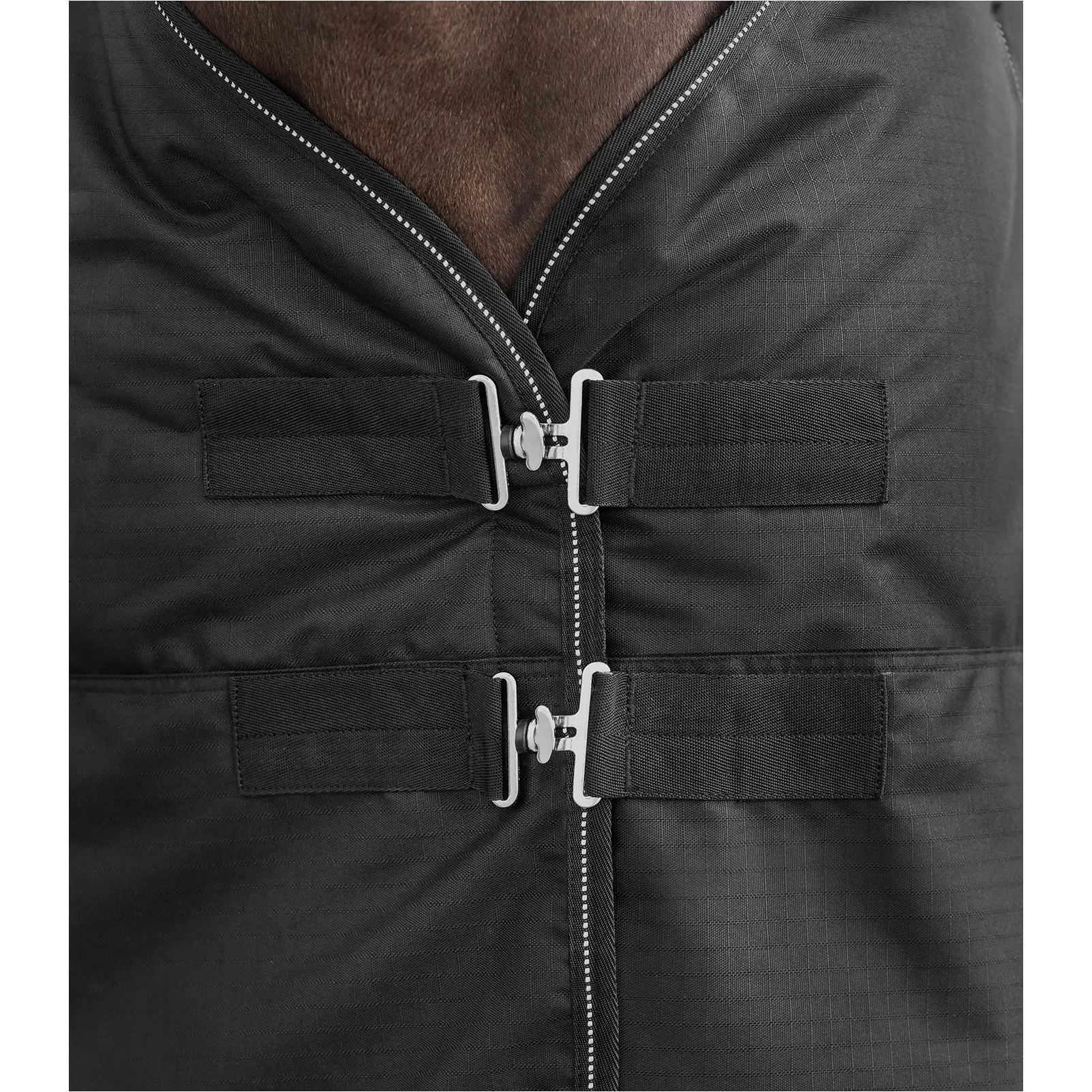 Outdoordecke High Neck 100g Füllung 600D NORDIC schwarz Outdoordecke High Neck 100g Füllung 600D NORDIC schwarz