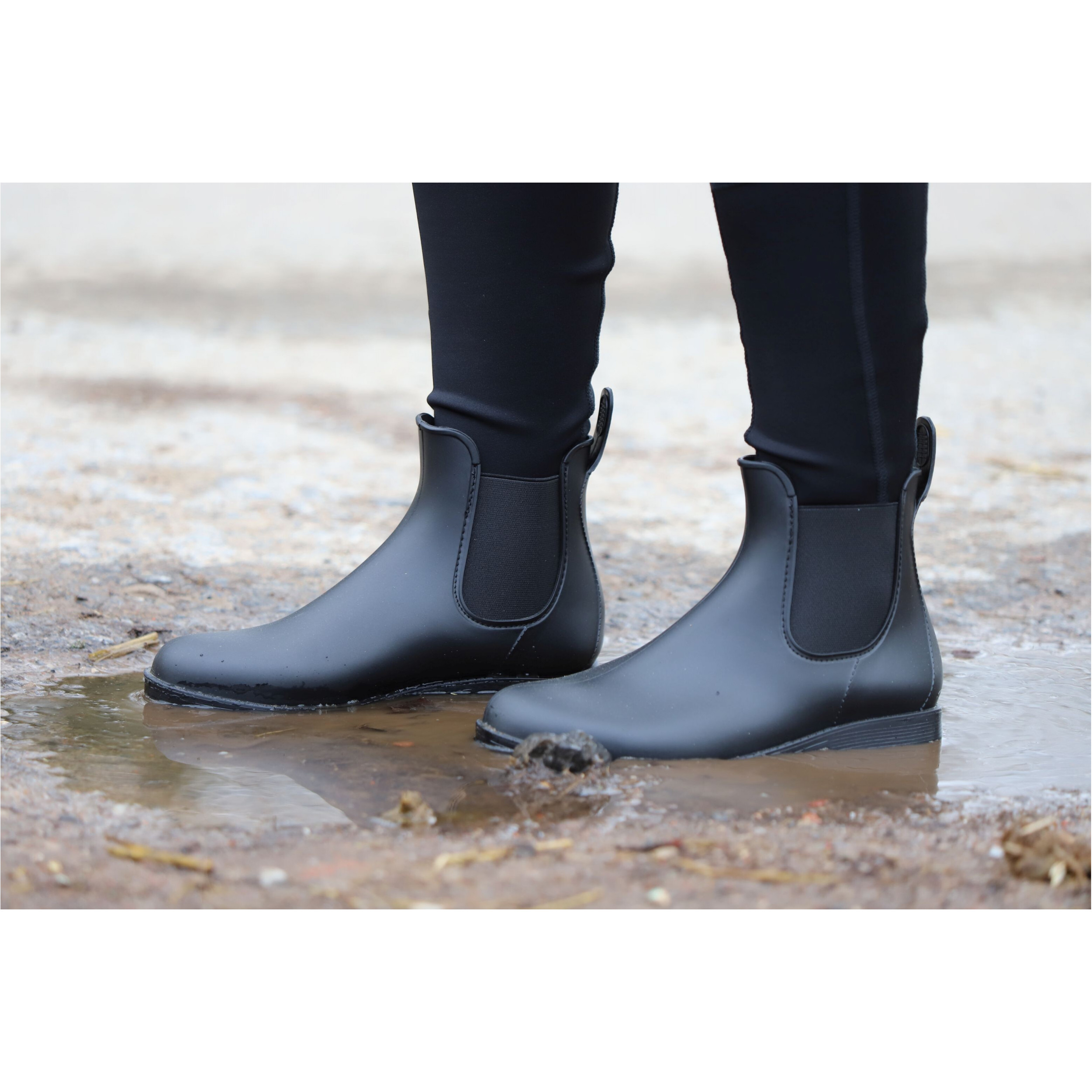Jodhpur Gummistiefeletten BASICLINE schwarz