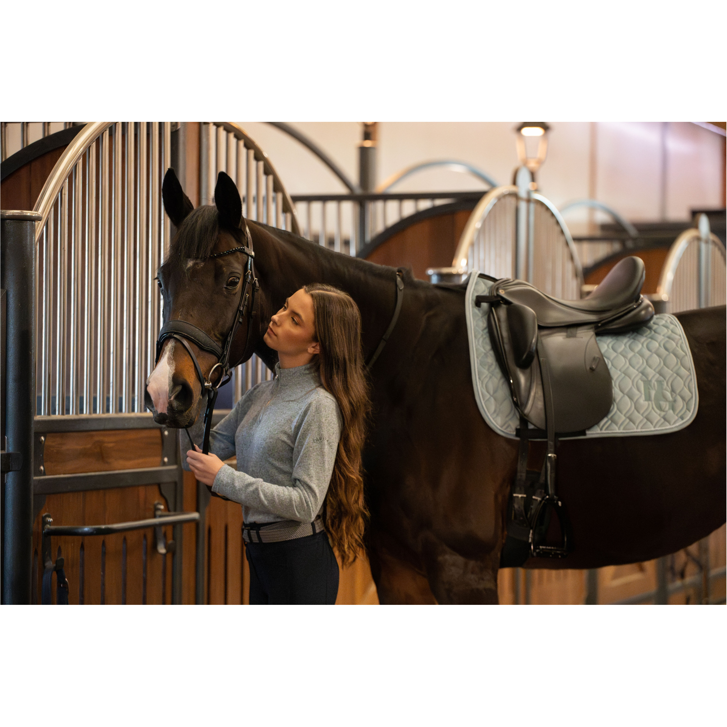 Damen Funktionsshirt Langarm STACEY half-zip blue fog Damen Funktionsshirt Langarm STACEY half-zip blue fog