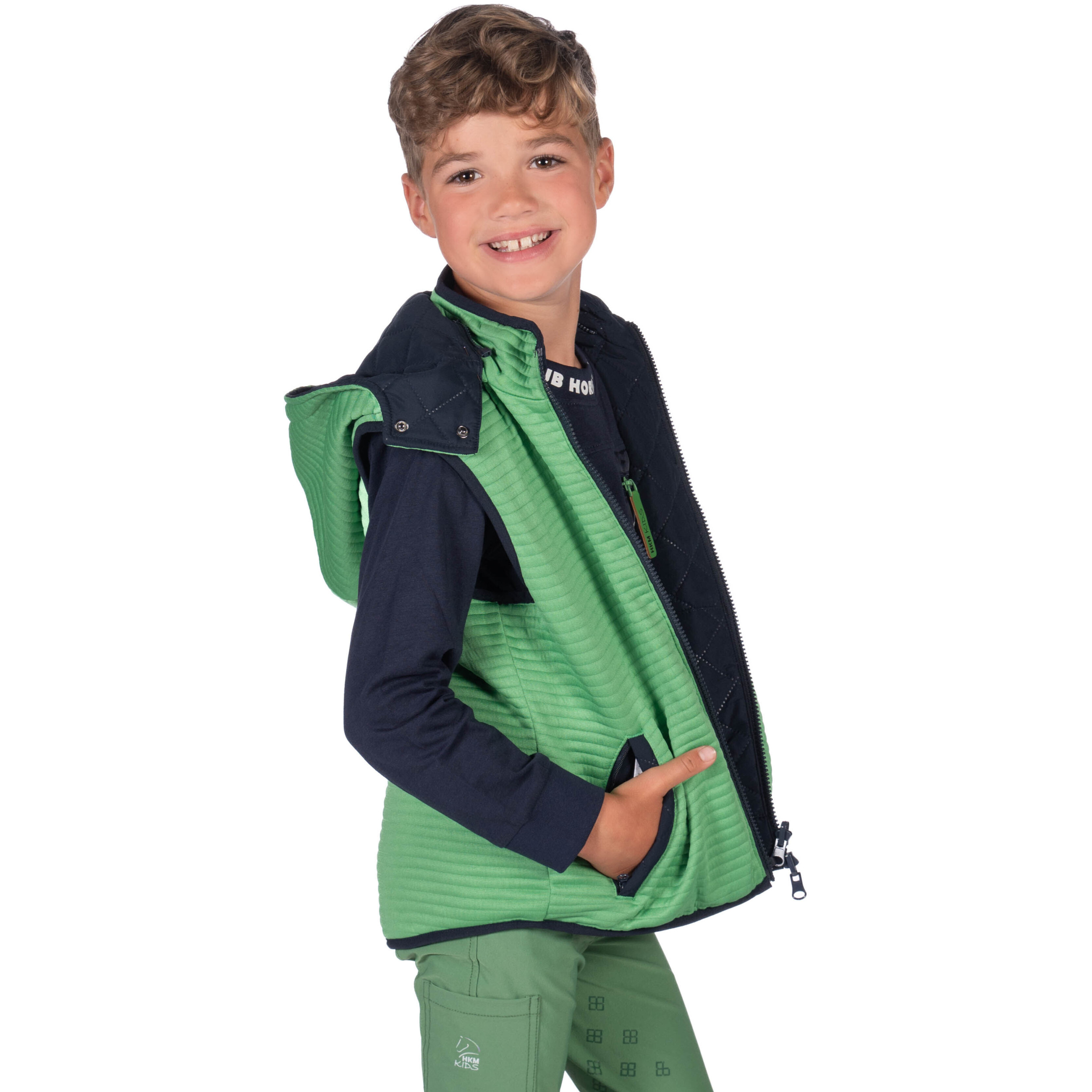 Kinder Wendeweste MAUI dunkelblau/grün Kinder Wendeweste MAUI dunkelblau/grün