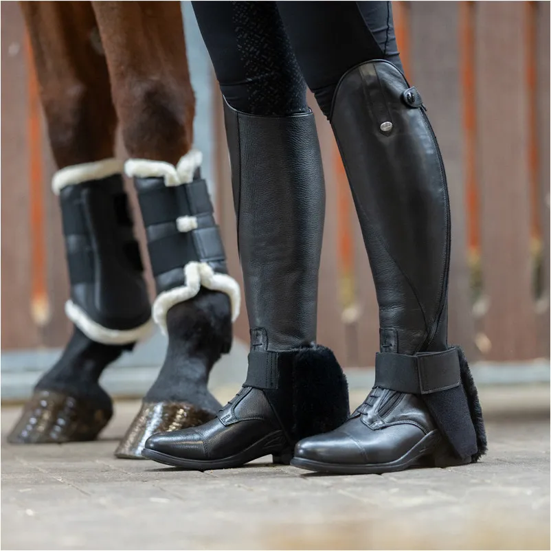 Sporenschutz SAFEHEEL Kunstfell schwarz