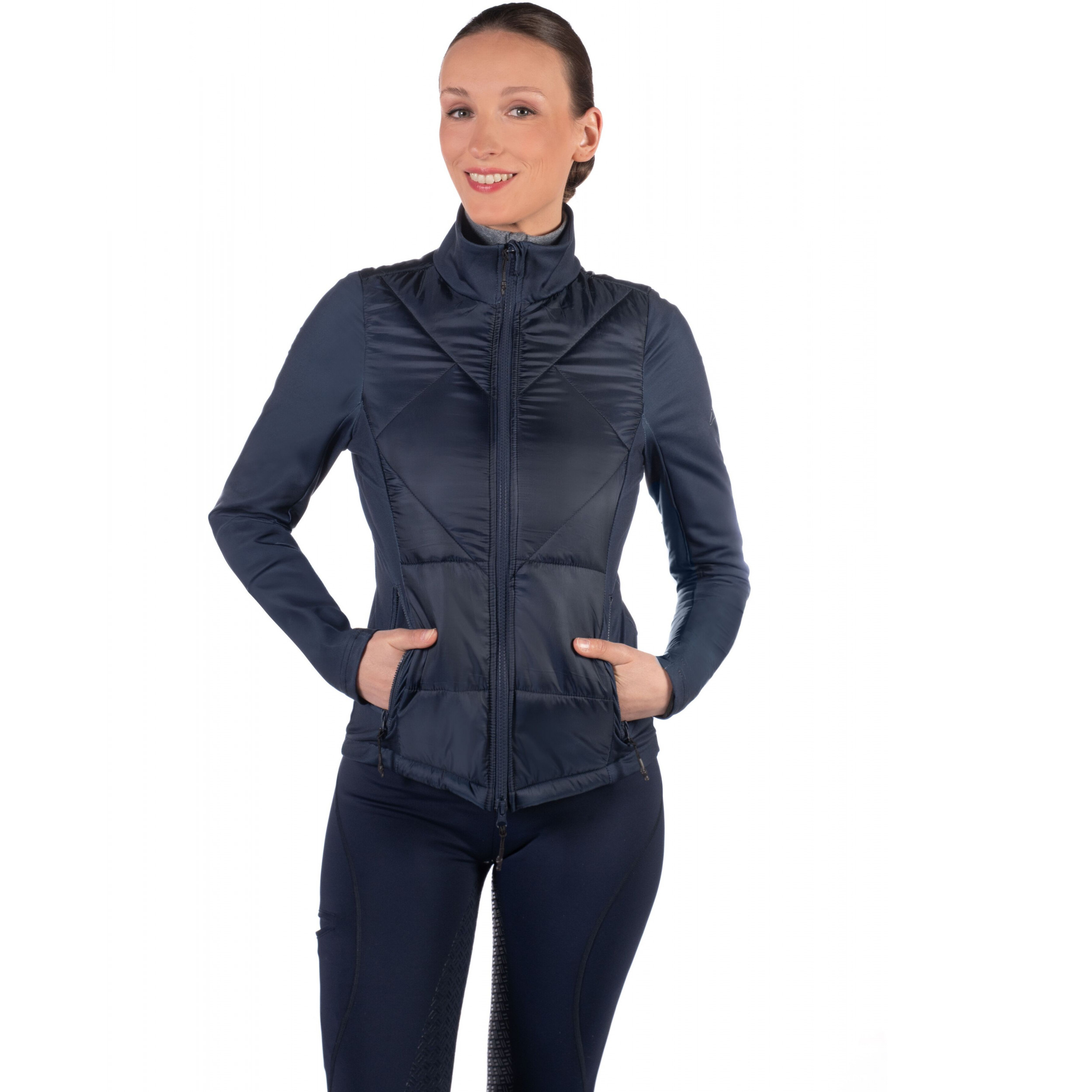 Damen Jersey-/Nylonjacke PRAG II STYLE dunkelblau