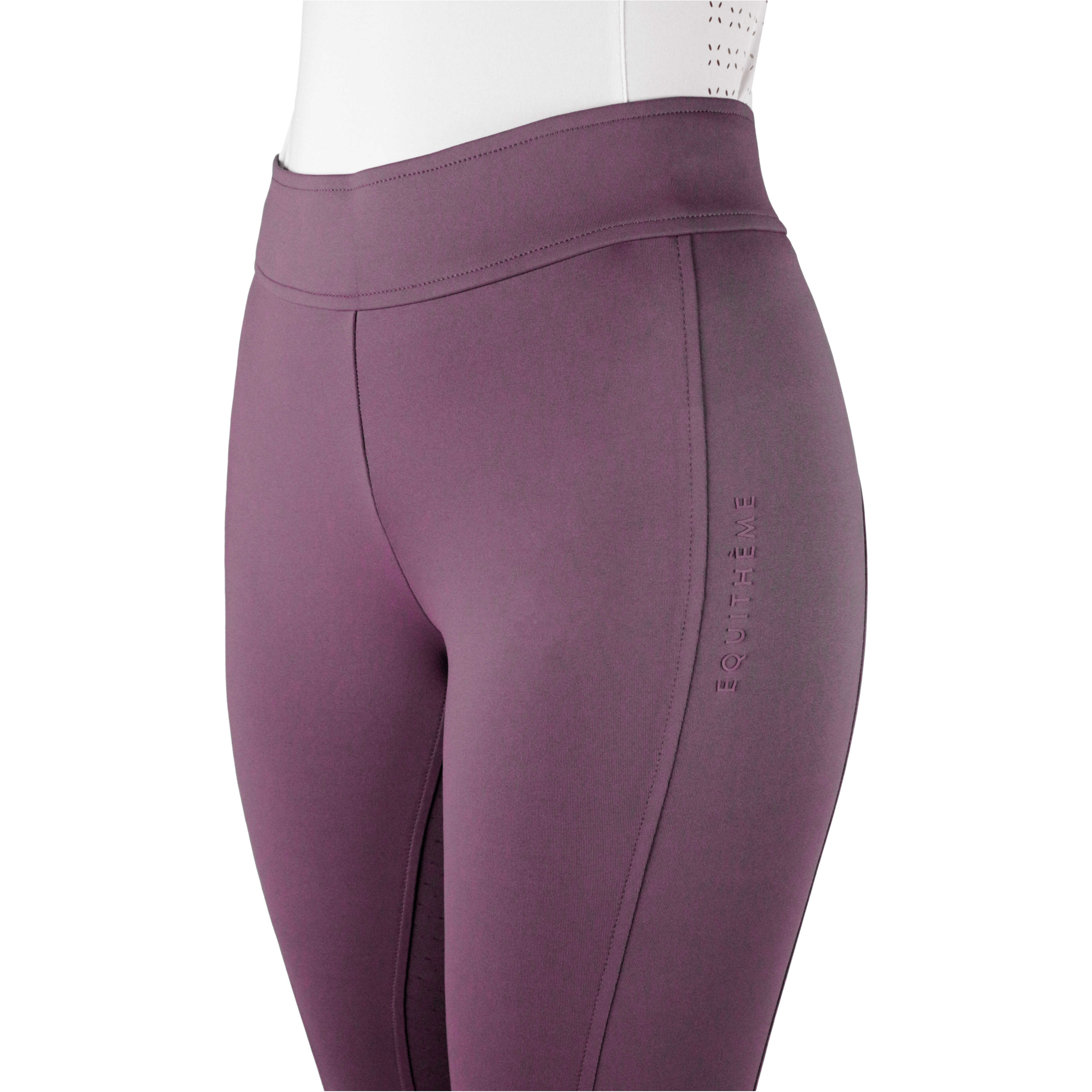 Damen Reitleggings Silikon Vollbesatz EK-BIRDY violett