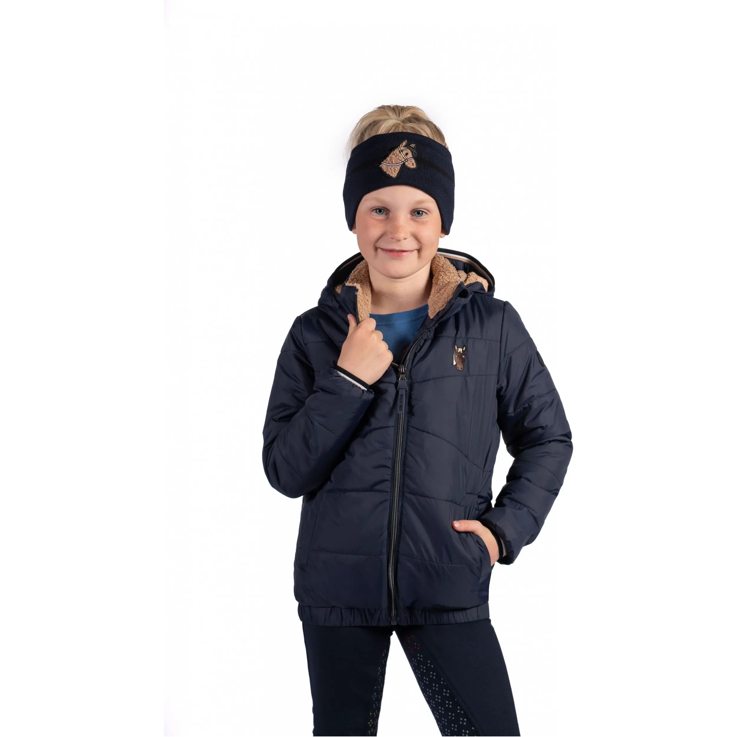 Winter Kinder Reitjacke MIA dunkelblau Winter Kinder Reitjacke MIA dunkelblau