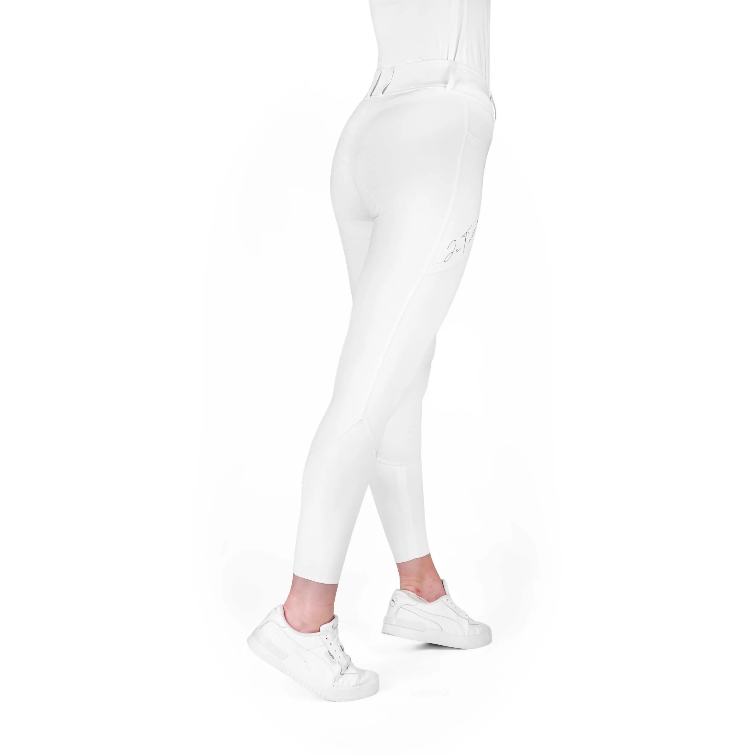 Damen Reithose Silikon Vollbesatz Je t’aime EK-ELSA weiß
