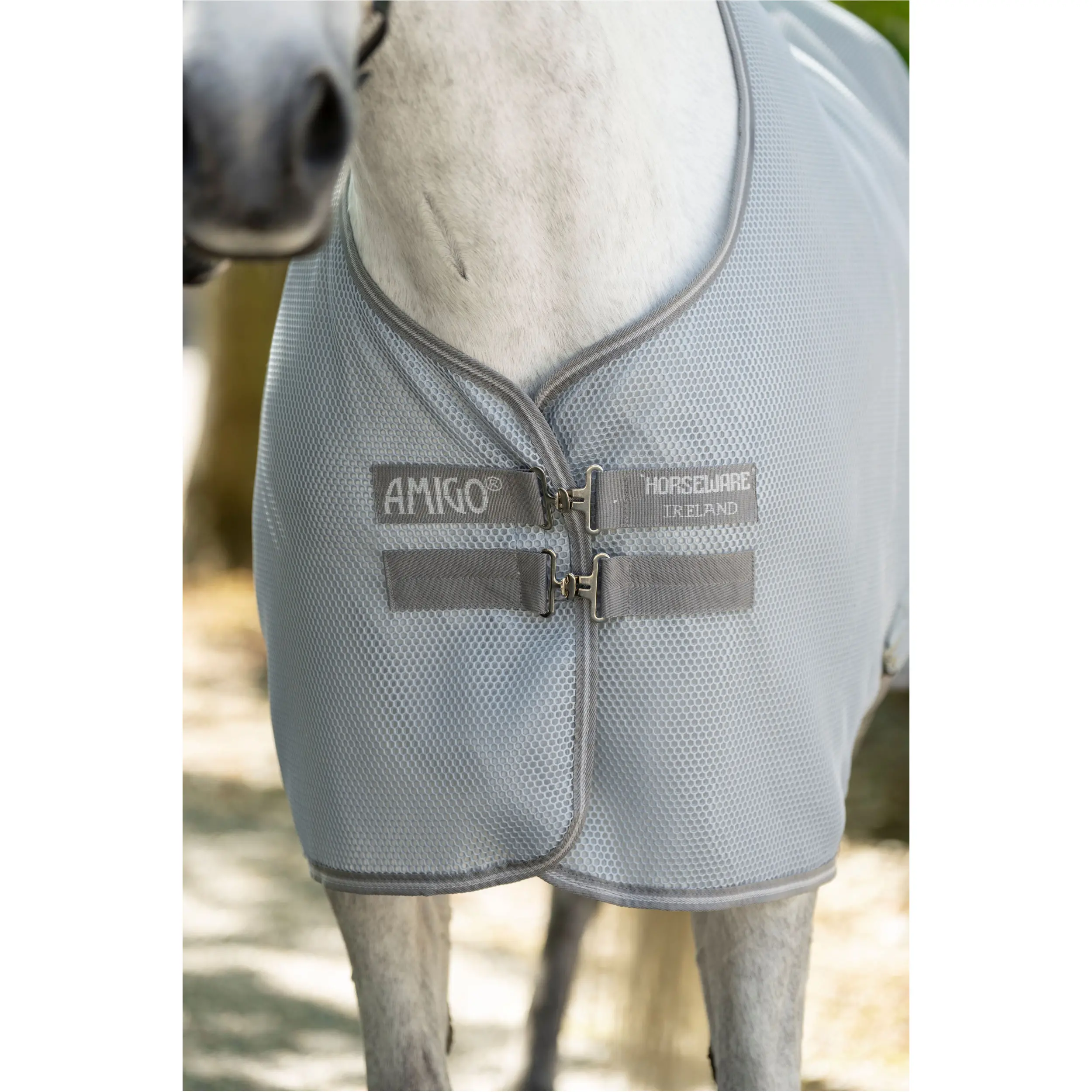 Abschwitz- und Fliegendecke AMIGO AirNet Cooler heather blue/titanium grey/silver