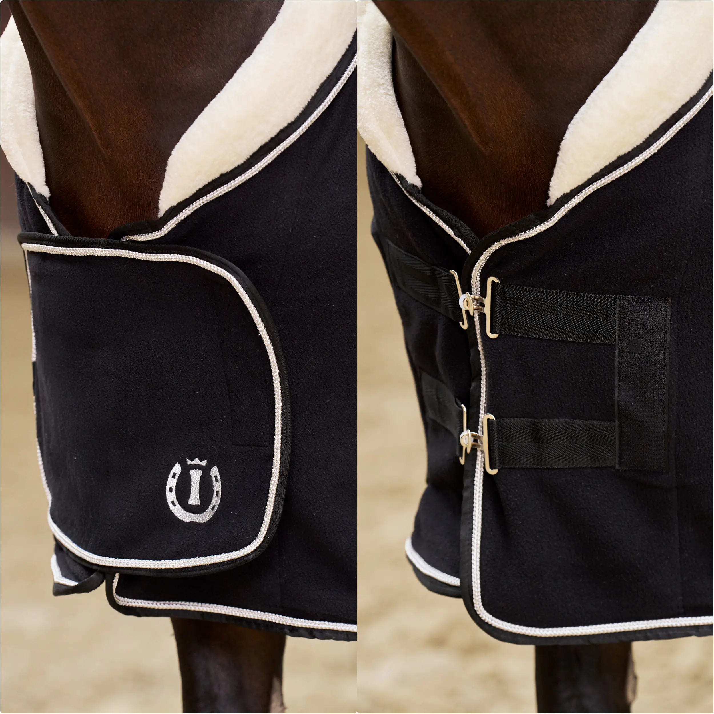 Fleecedecke IRHEssential schwarz