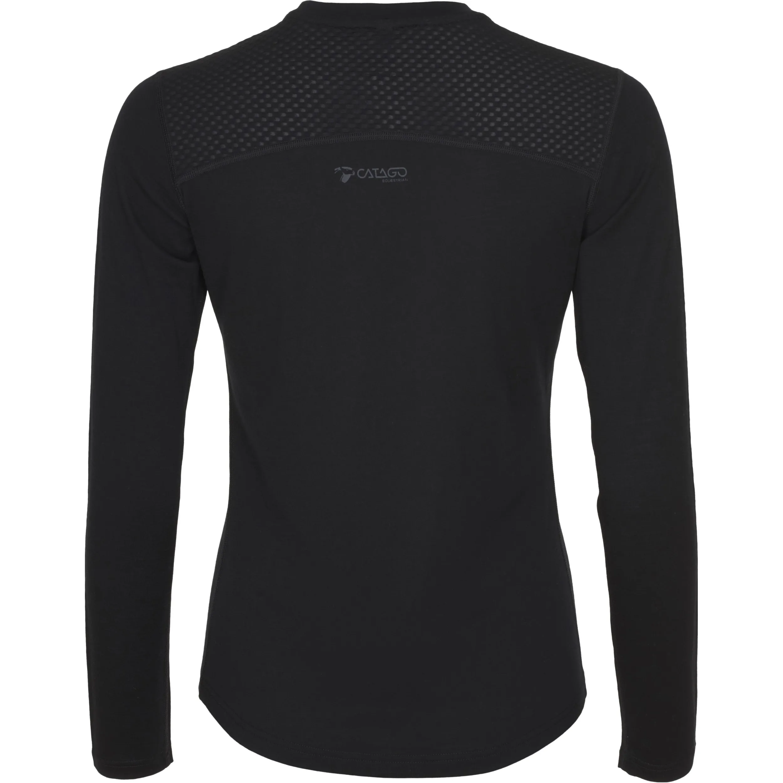 Damen Langarmshirt MIA Merino schwarz