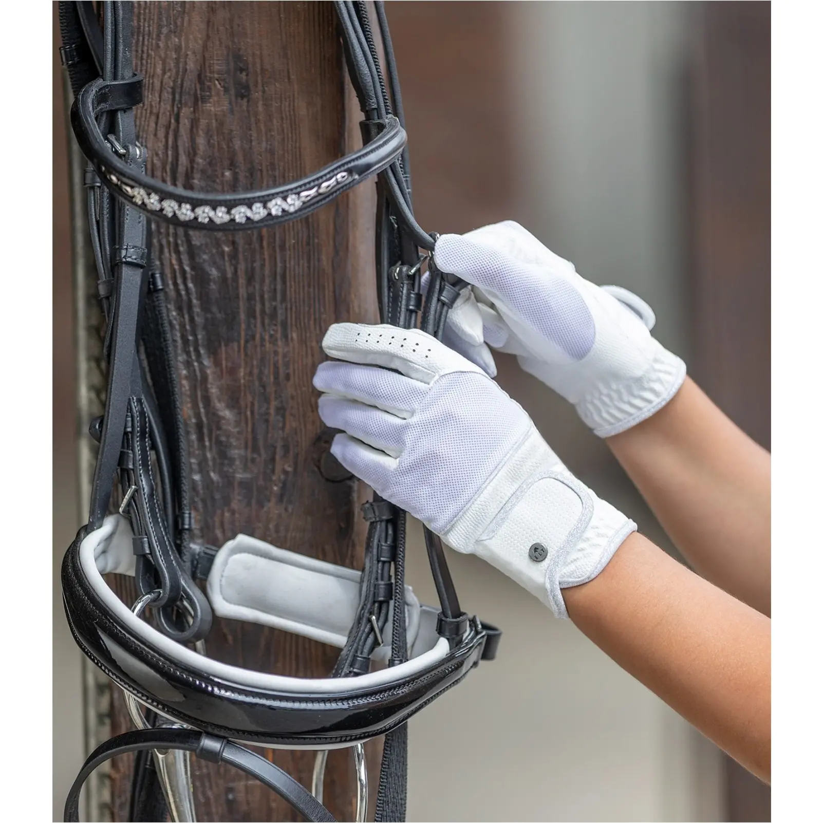 Damen Reithandschuhe ESTELLE weiß Damen Reithandschuhe ESTELLE weiß