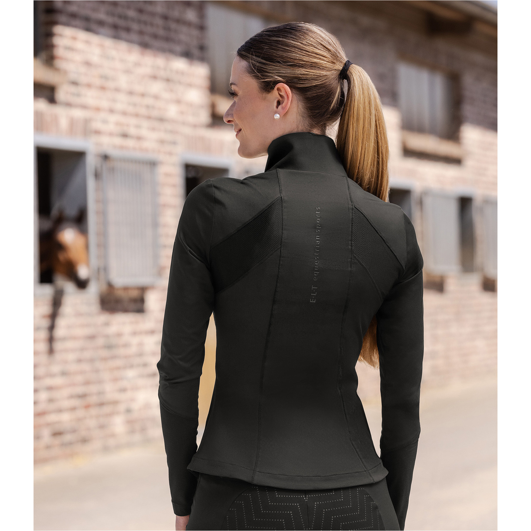 Damen Sweatjacke PADUA Powerstretch schwarz