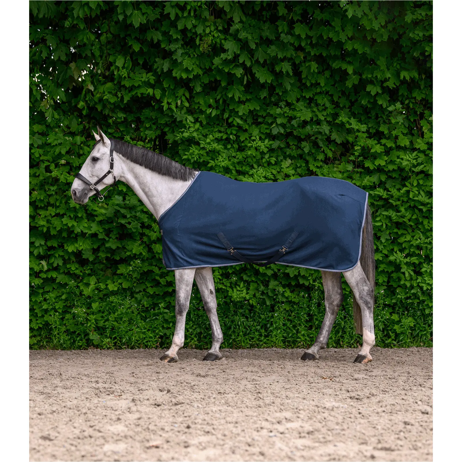 Fleecedecke mit Kreuzgurten ECONOMIC nachtblau