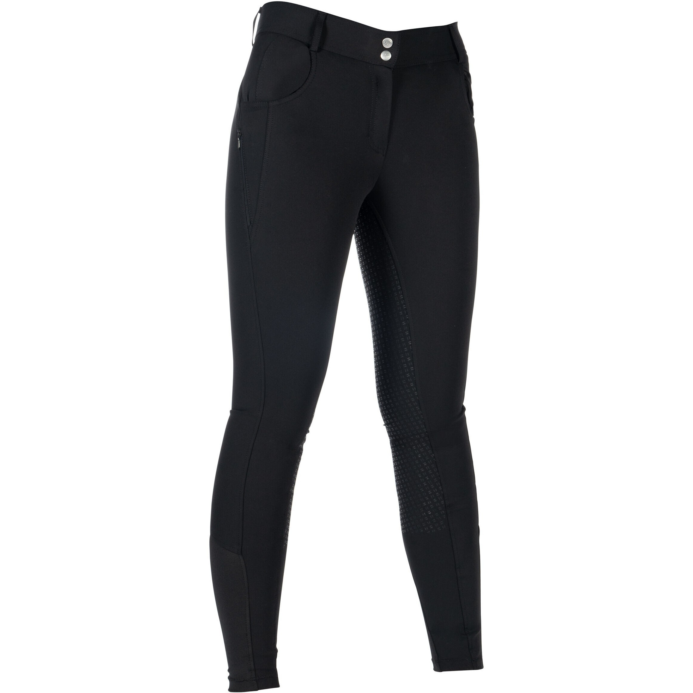 Damen Reithose Silikon Vollbesatz ARI MID RISE schwarz