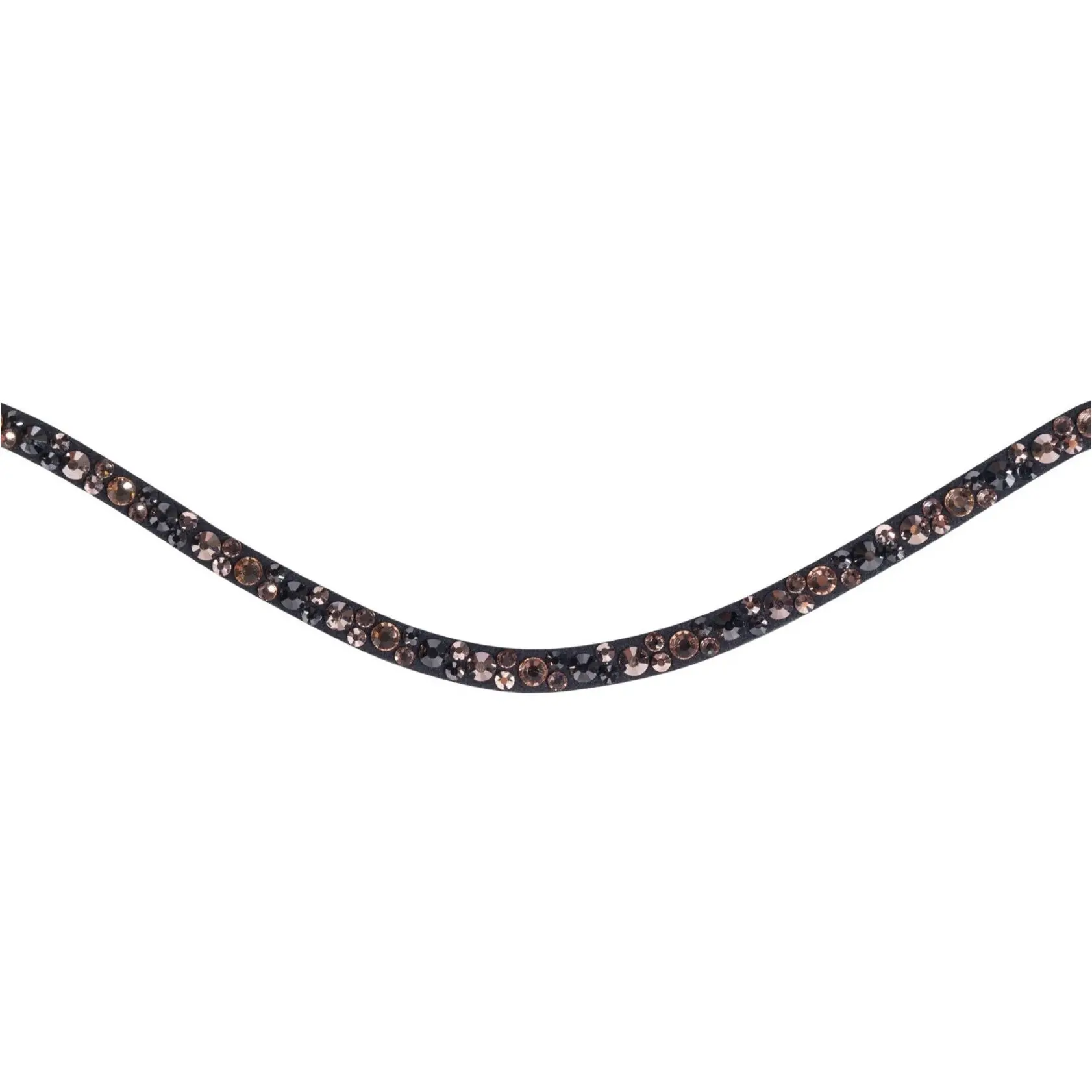 Stirnband ROSEGOLD GLAMOUR STYLE schwarz/rosegold