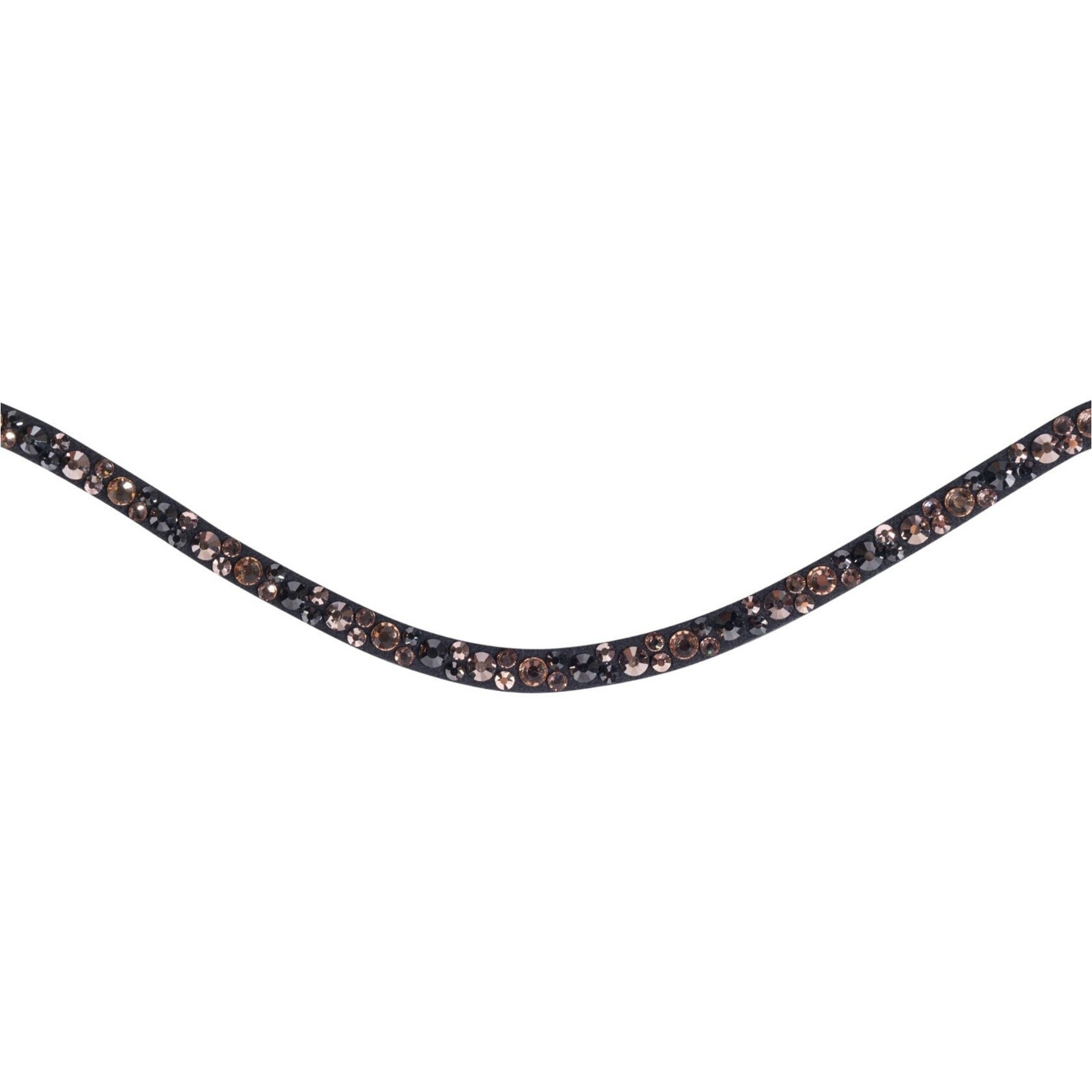 Stirnband ROSEGOLD GLAMOUR STYLE schwarz/rosegold