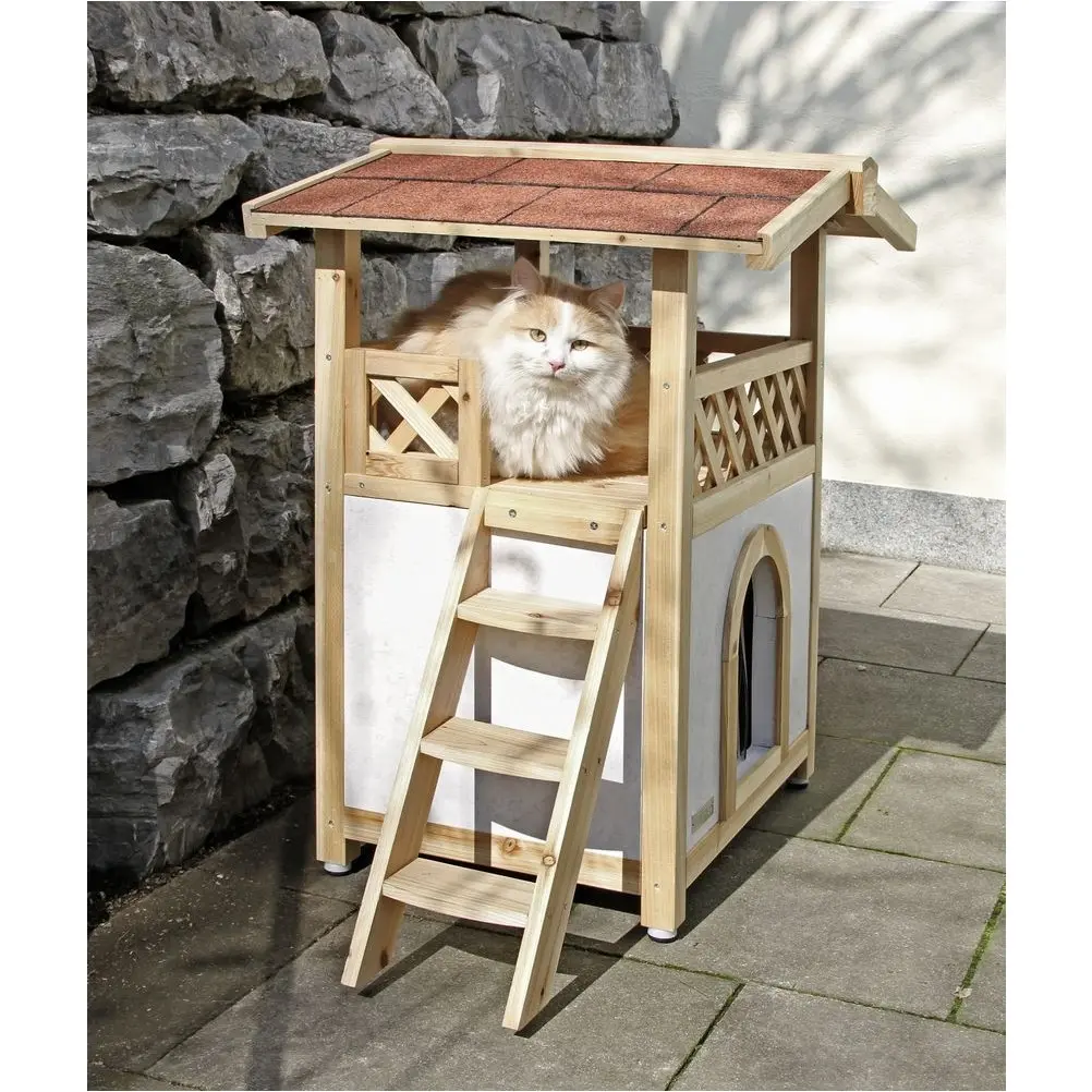Katzenhaus TYROL ALPIN outdoor natur 88x57x77cm 