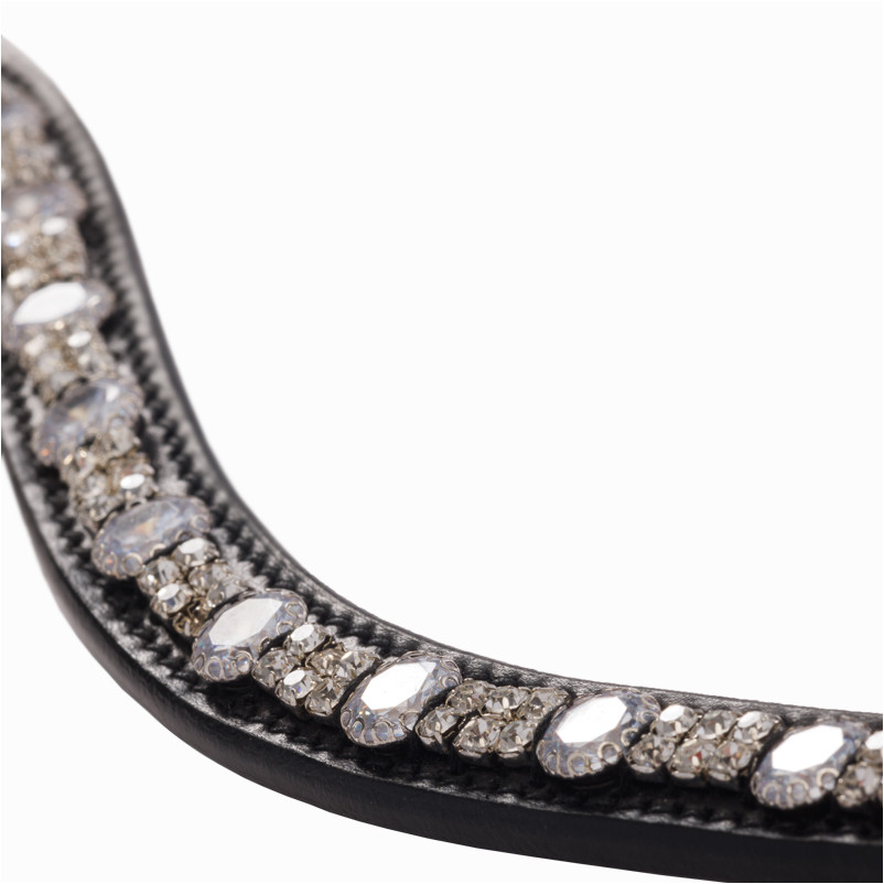 Stirnband CROWN schwarz/weiß