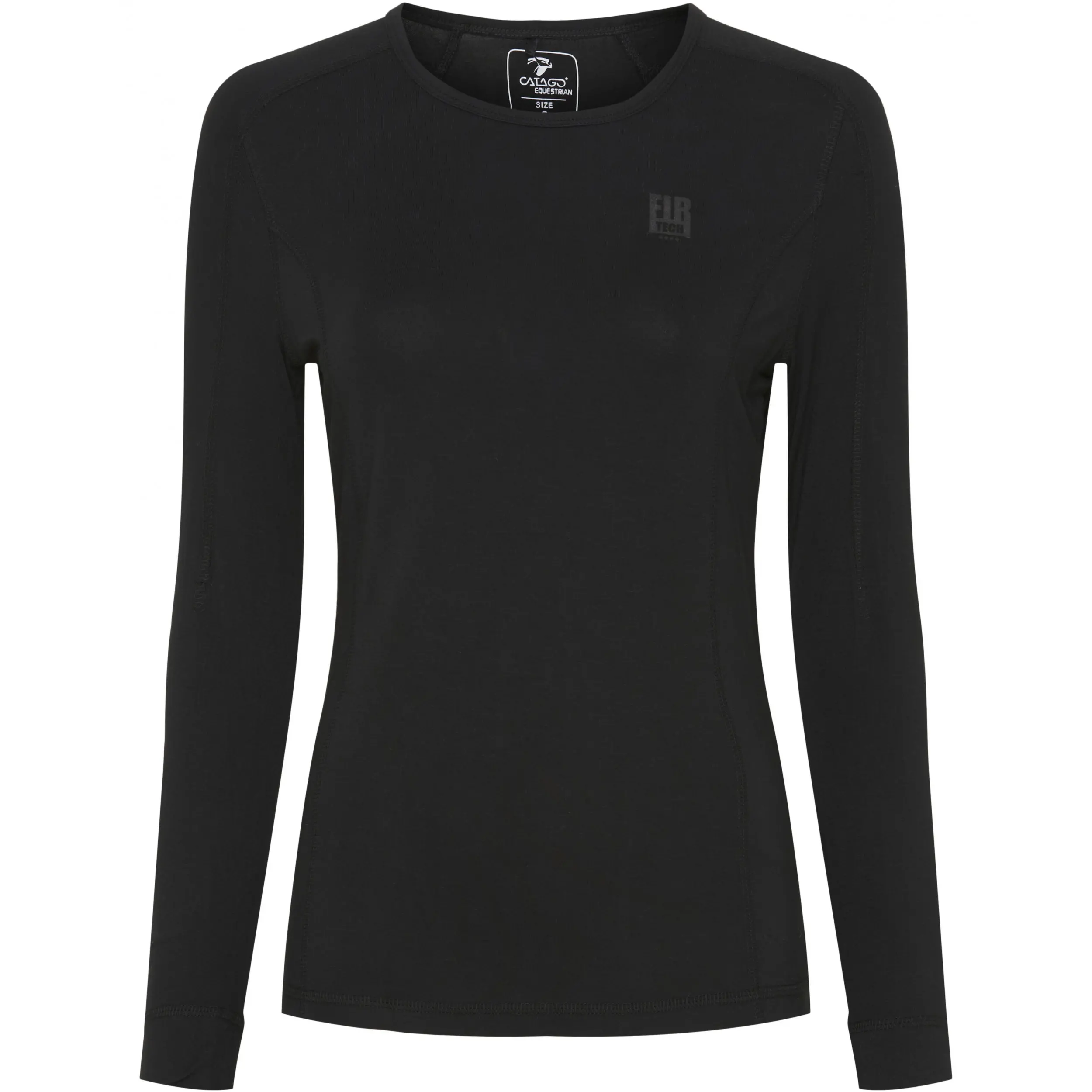 Damen Funktionsshirt Langarm FIR-Tech schwarz
