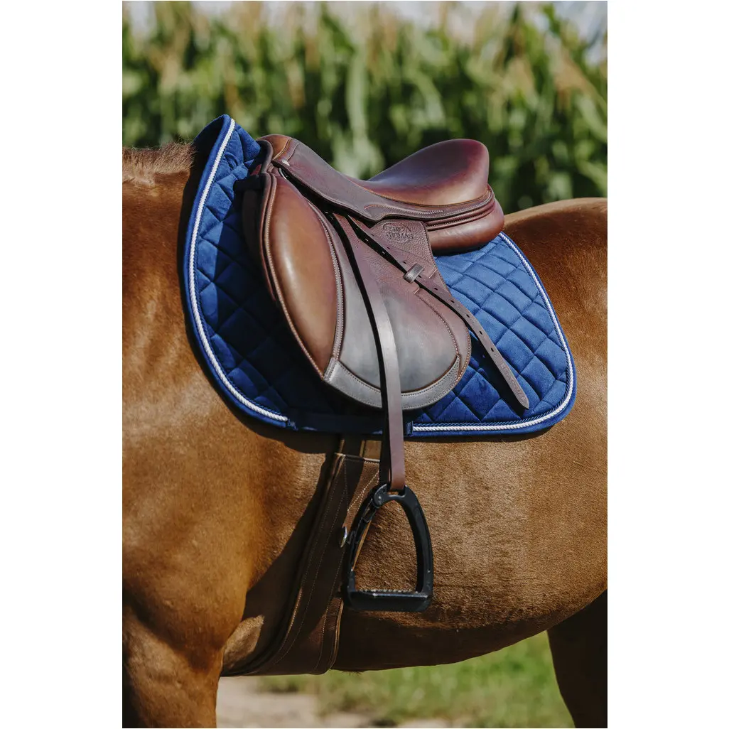 Schabracke VELOURS marineblau Warmblut Vielseitigkeit