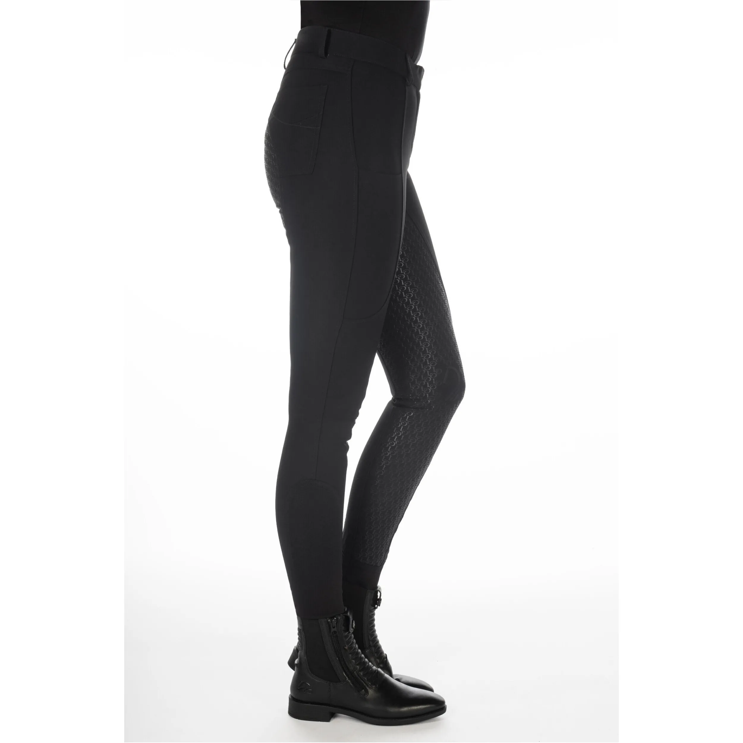 Damen Reithose Silikon Vollbesatz AMALFI schwarz