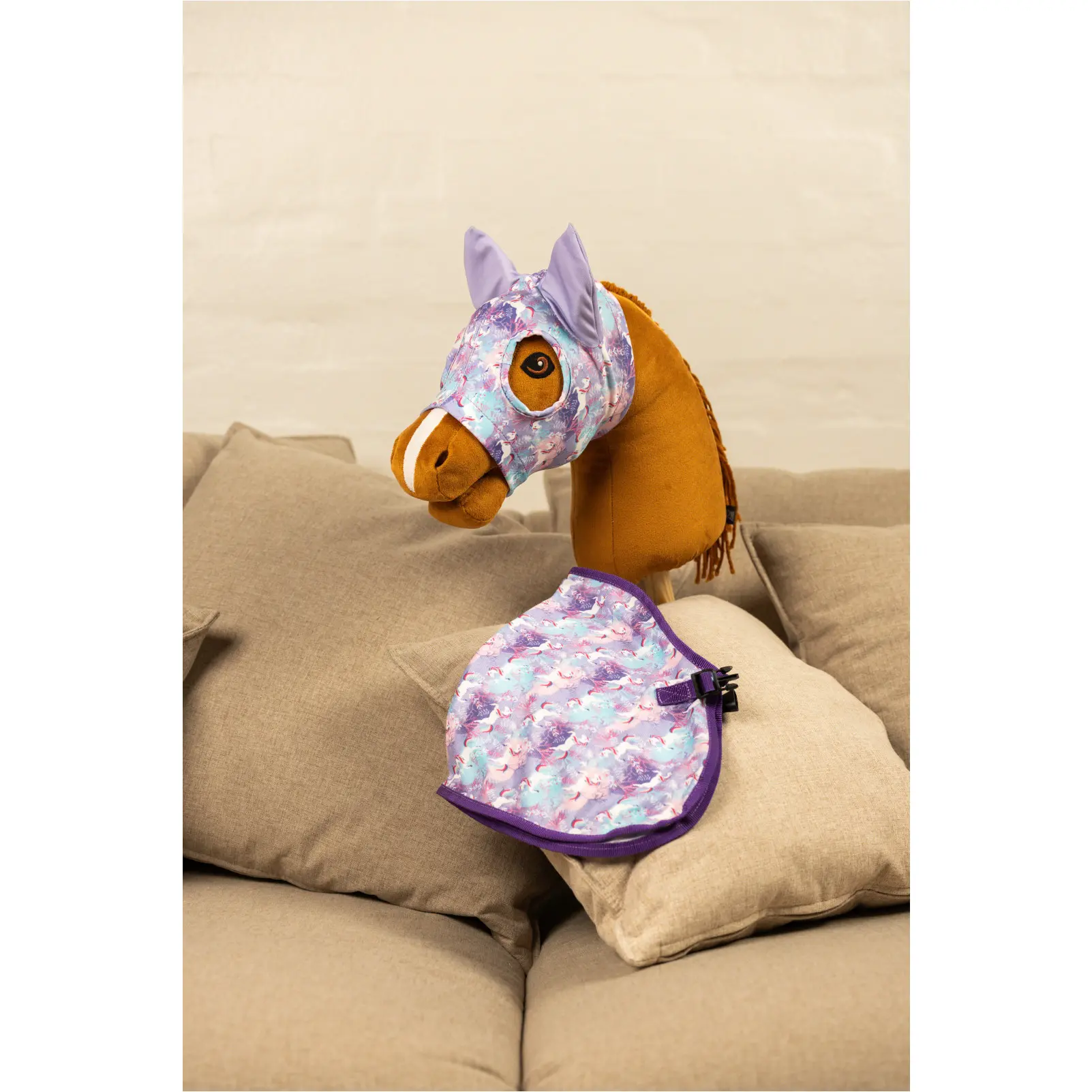 Spielzeugrennmaske UNICORN lavendel 
