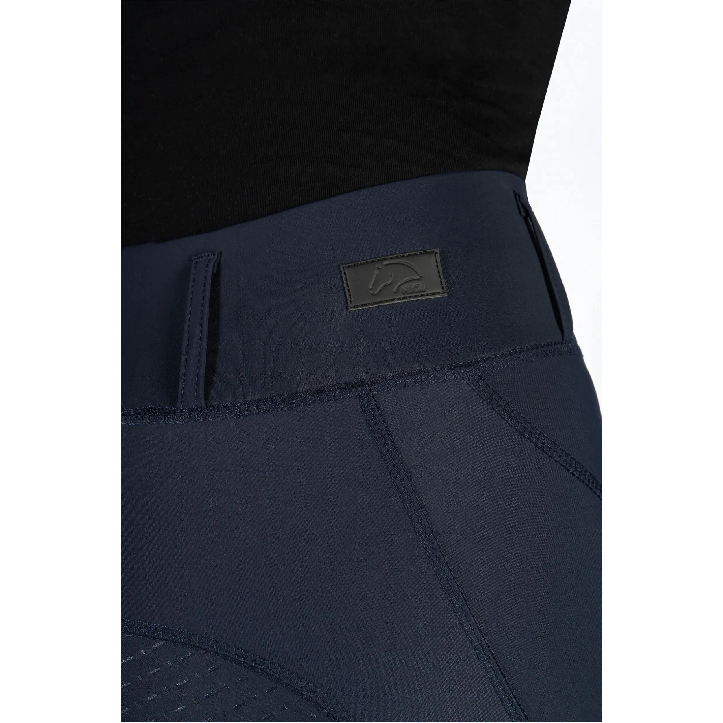 Kinder Reitleggings Silikon Vollbesatz JIL HIGH WAIST dunkelblau