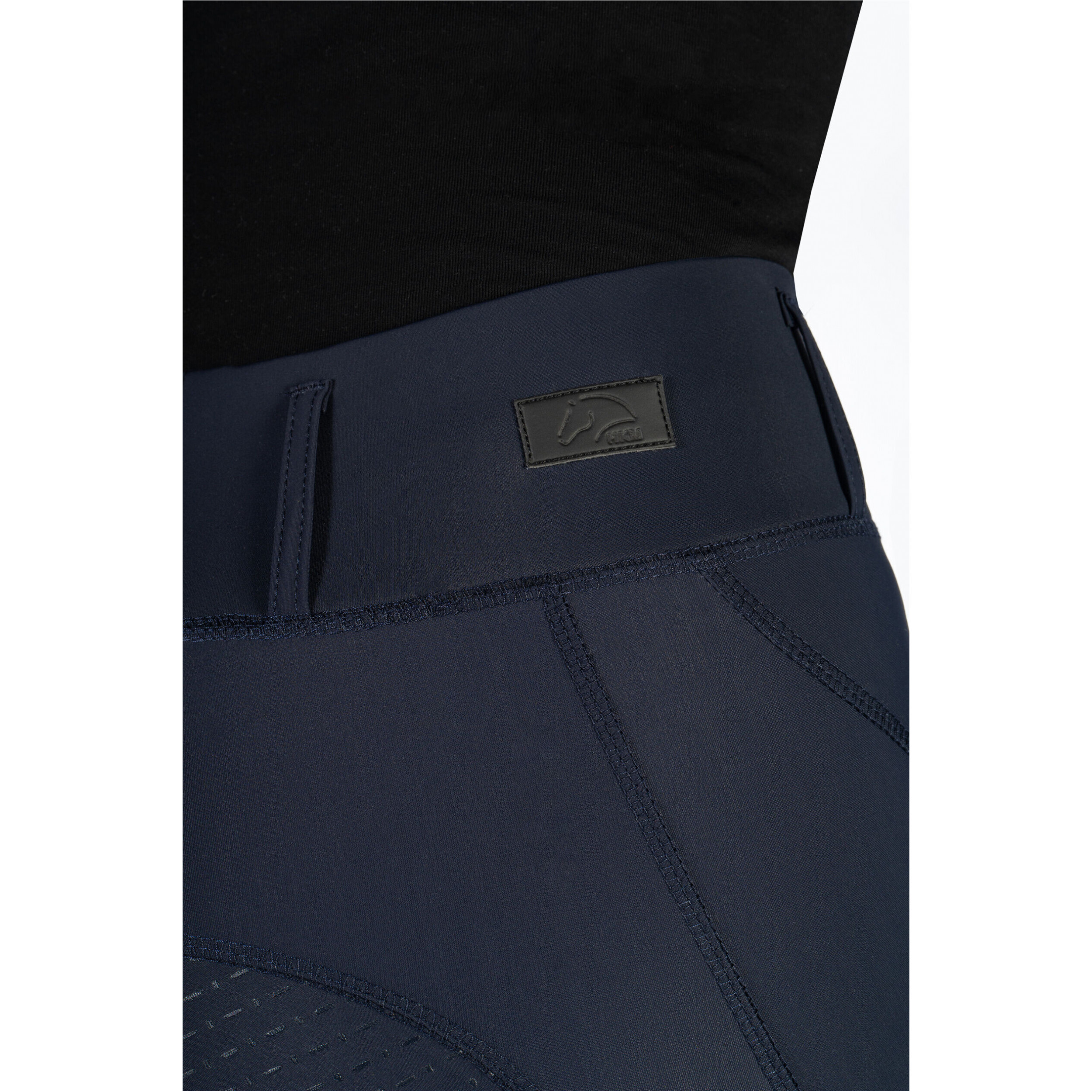 Kinder Reitleggings Silikon Vollbesatz JIL HIGH WAIST dunkelblau