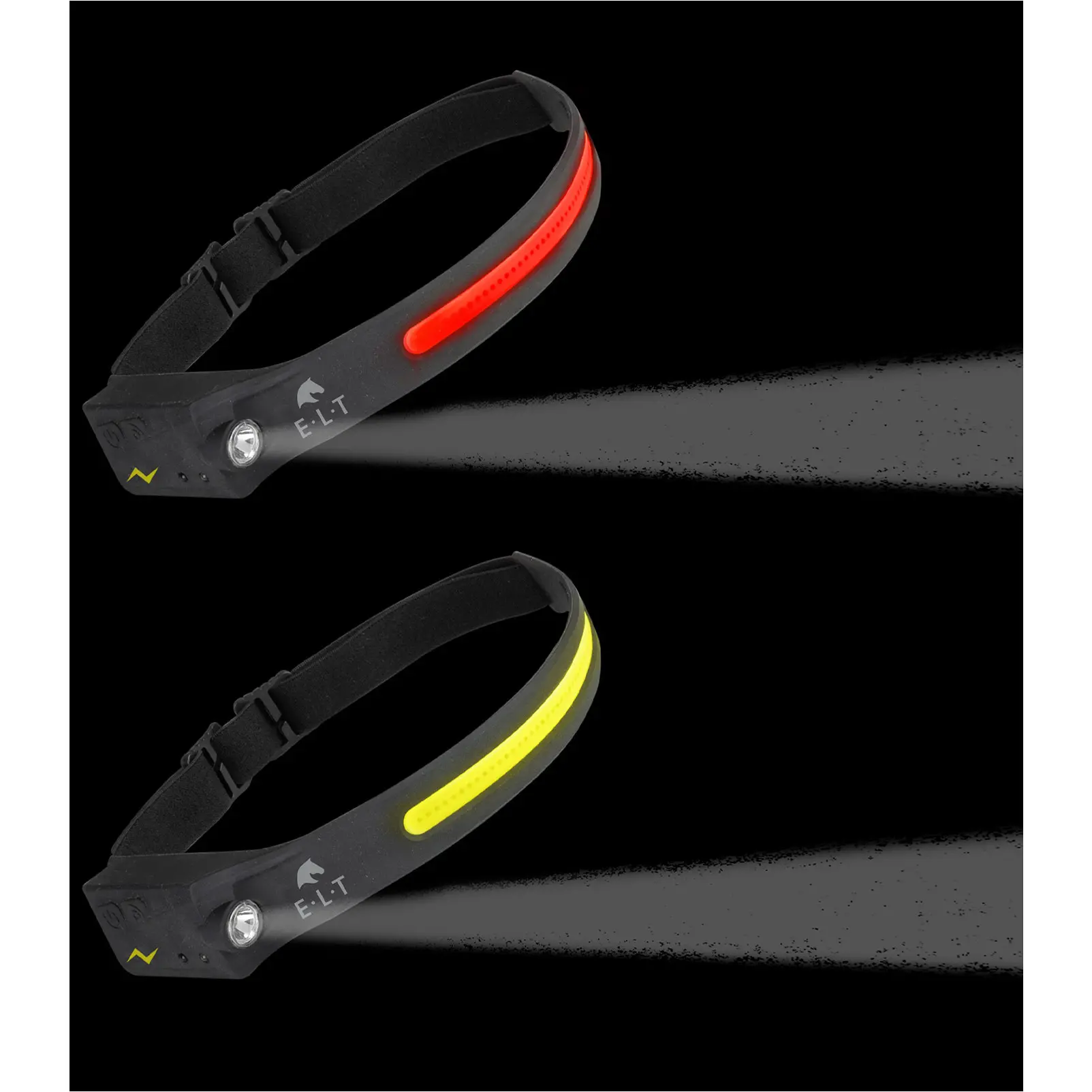 Sensor- LED- Kopflampe mit Bewegungssensor schwarz