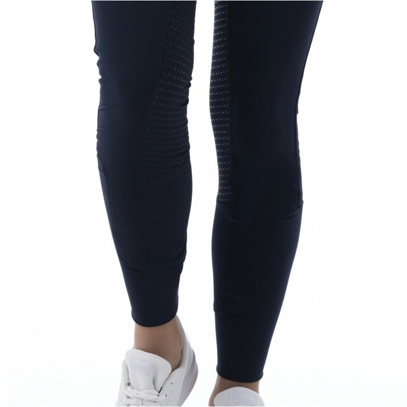 Damen Reithose Silikon Vollbesatz MICRO marineblau