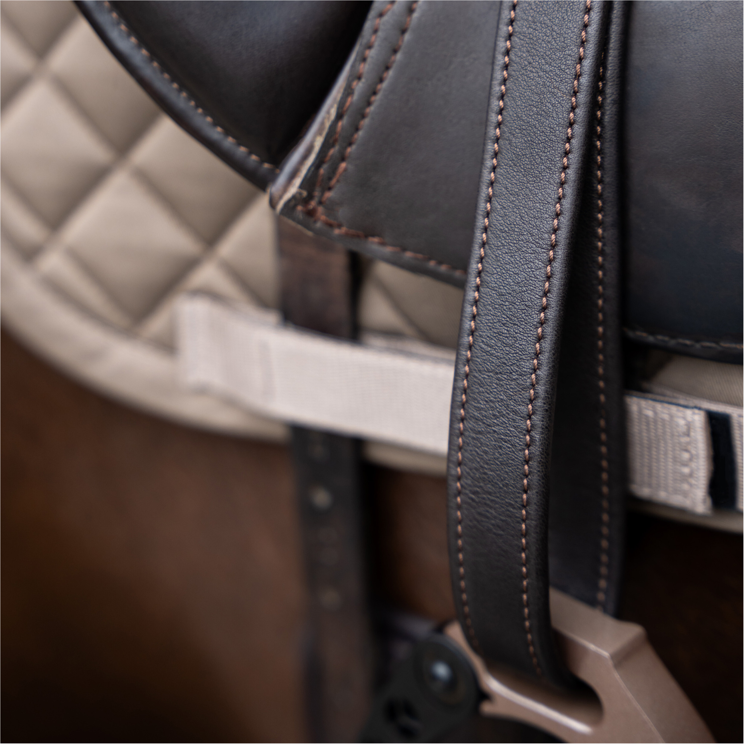 Steigbügelriemen IRH Soft mit Nylonkern dark braun