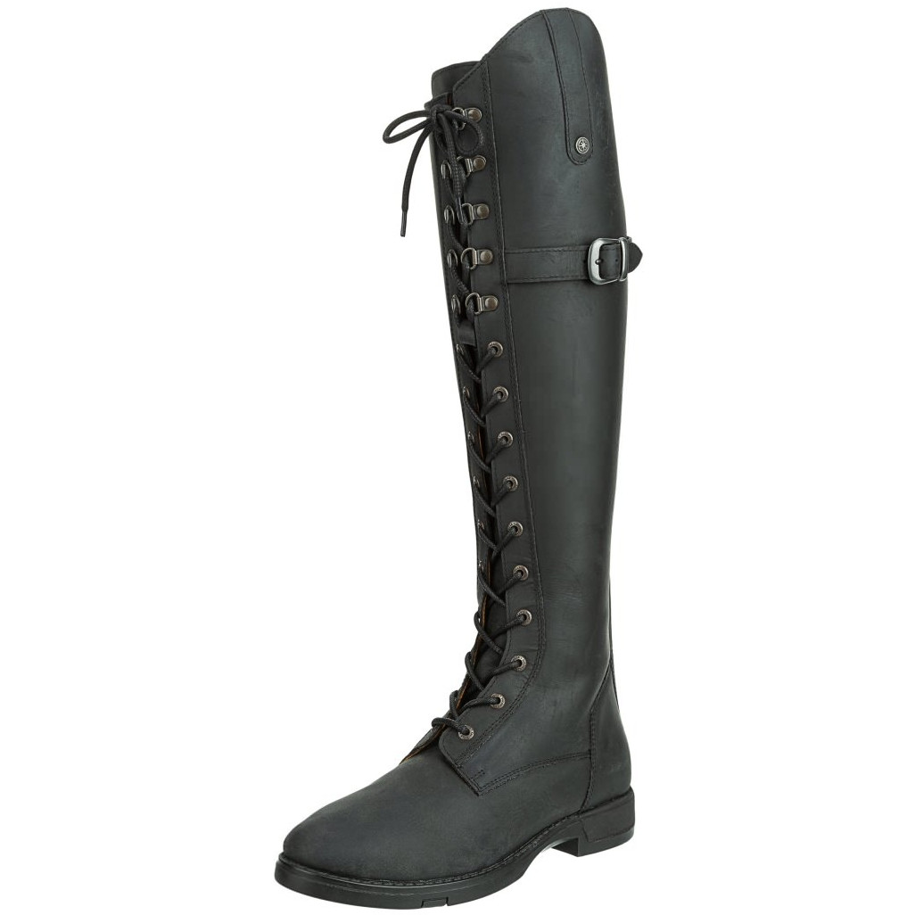 Damen Reitstiefel LONGFORD Echtleder waxy black