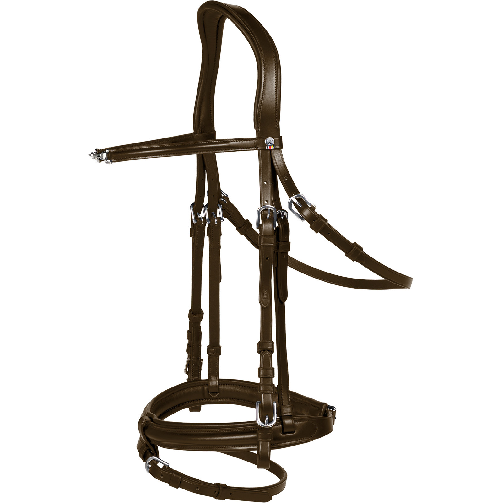 Trensenzaum englisch kombiniert X-Line CHARMBIT braun