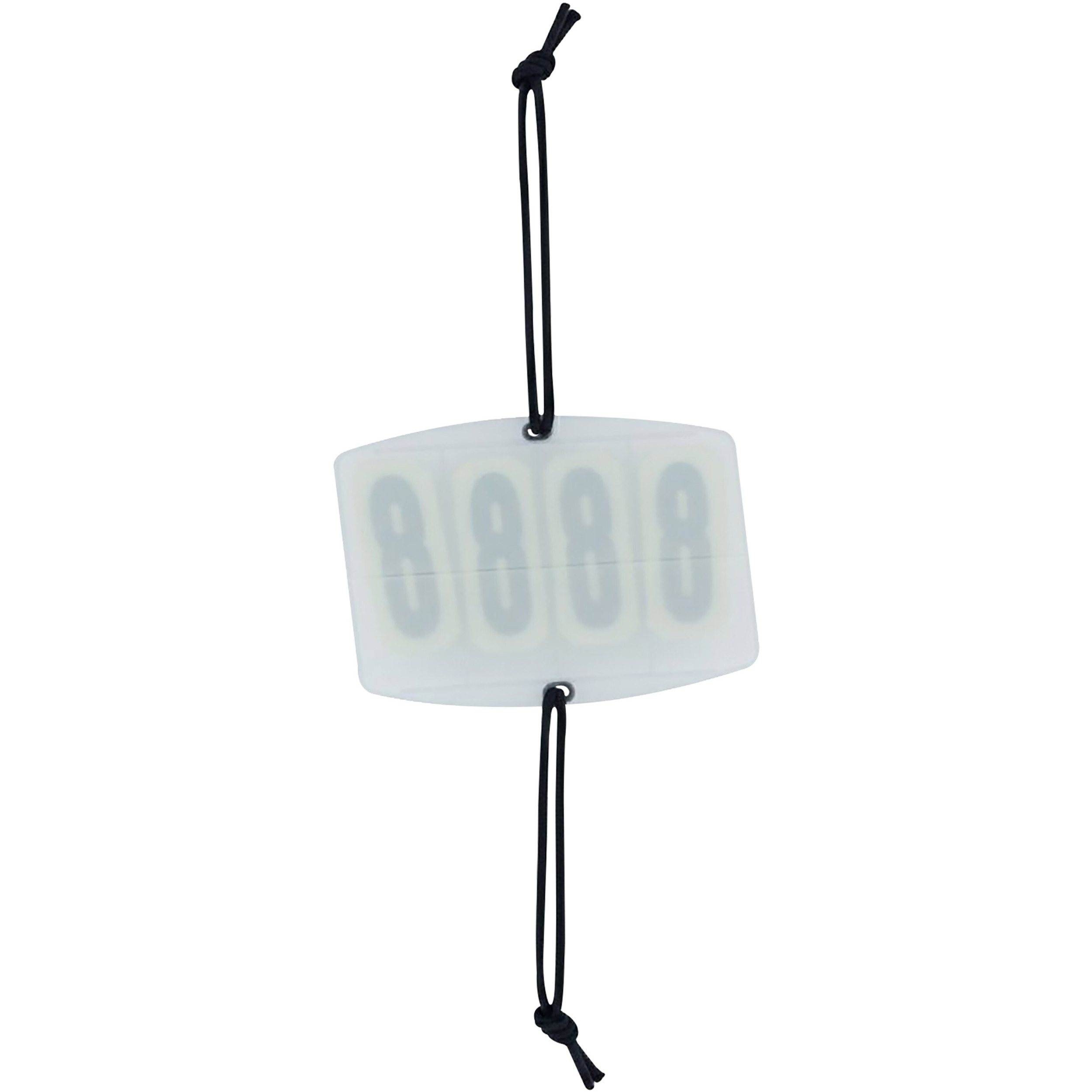 Startnummer IRHBasic eckig 4-stellig weiß