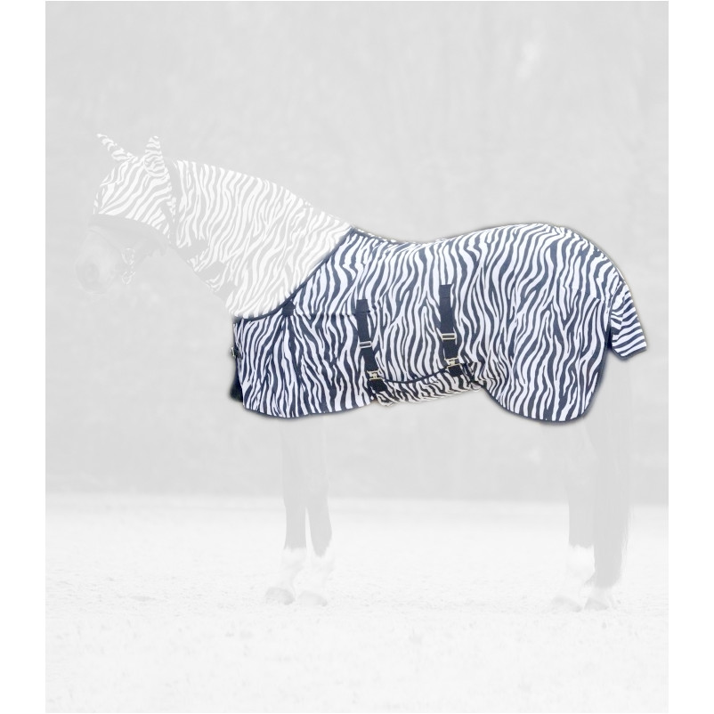 Fliegendecke ZEBRA schwarz/weiß