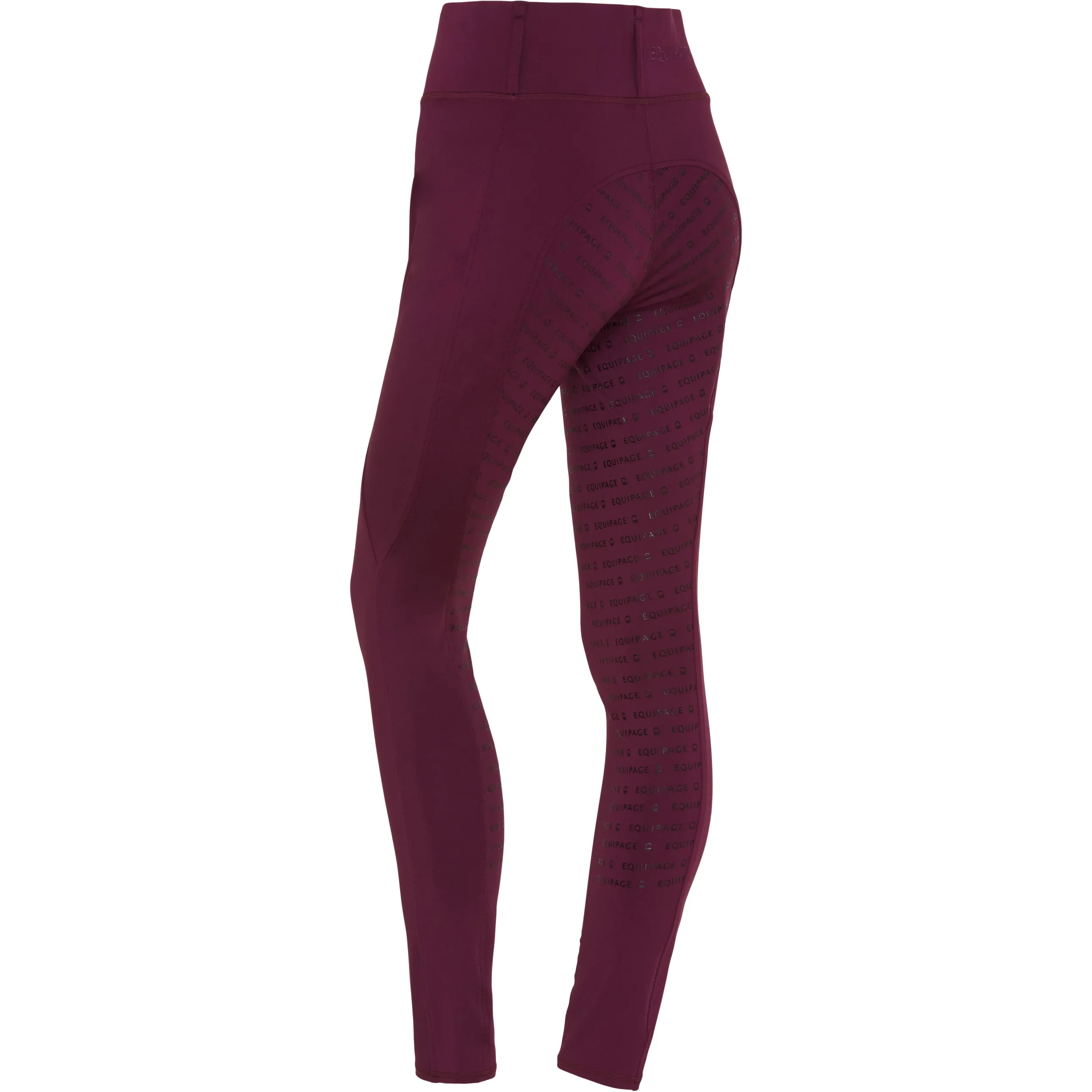 Damen Reitleggings Silikon Vollbesatz KENDRA italian plum