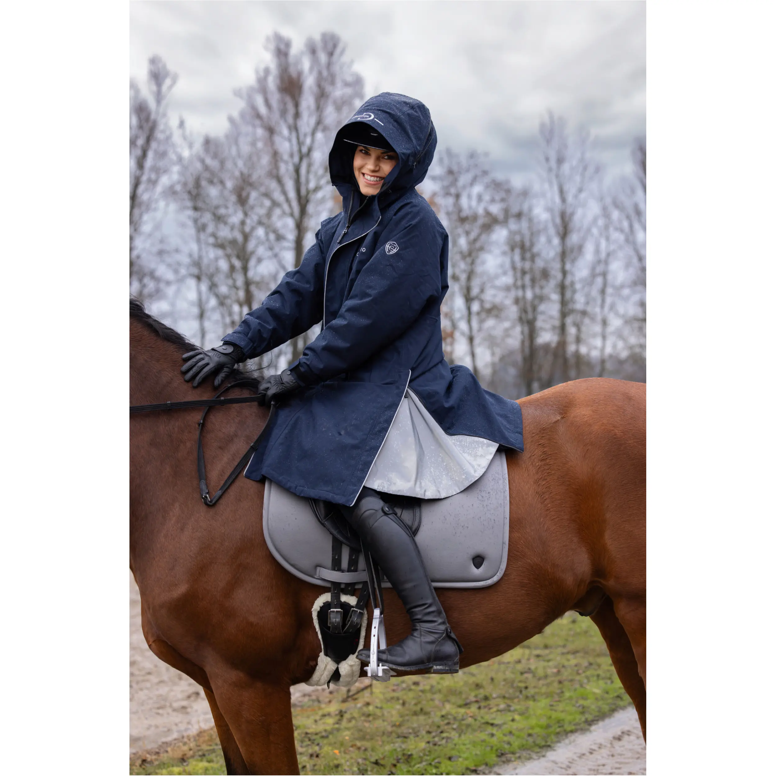 Damen Reitmantel ARKTIS H/W 2025 dark navy Damen Reitmantel ARKTIS H/W 2025 dark navy