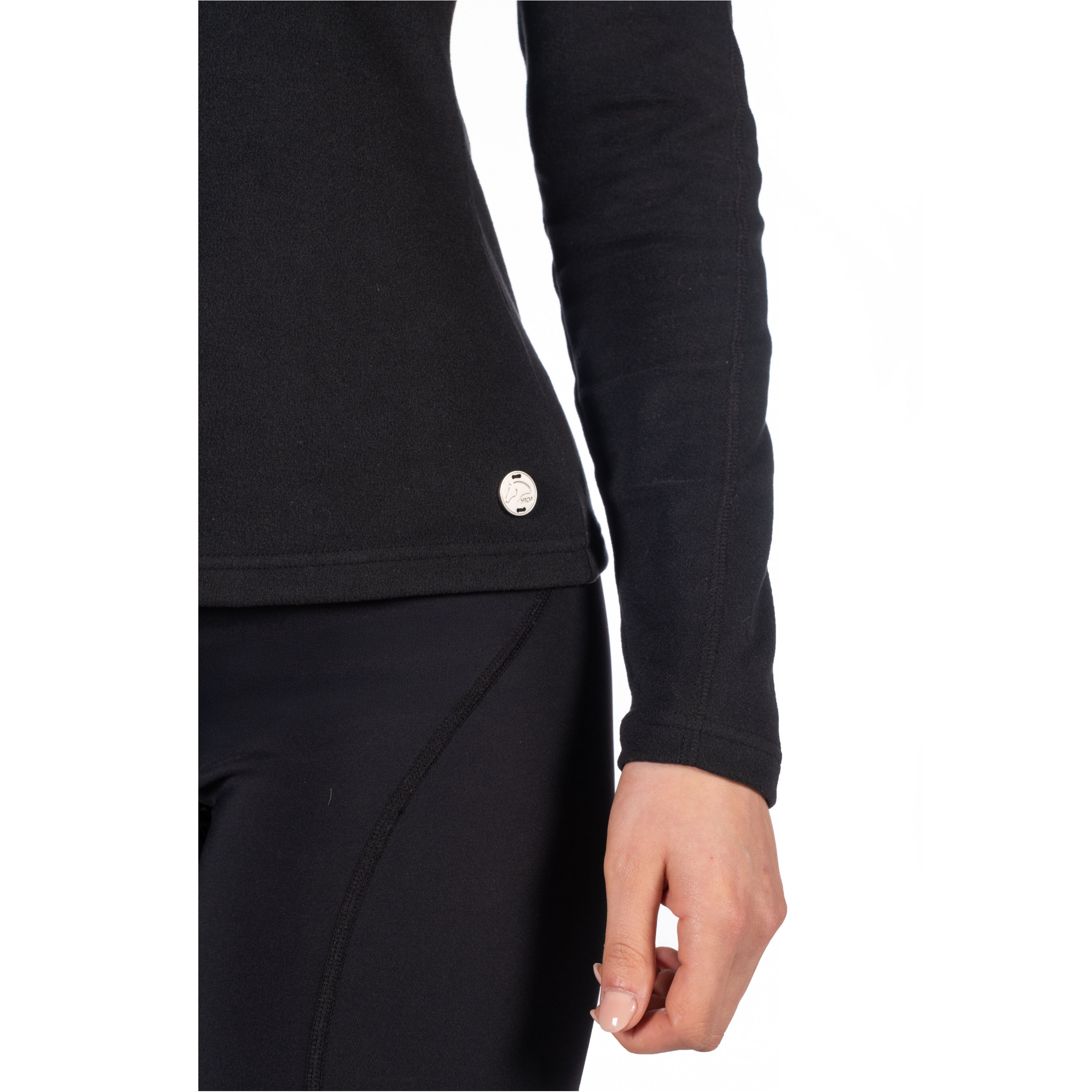 Damen Rollkragenshirt EVA schwarz