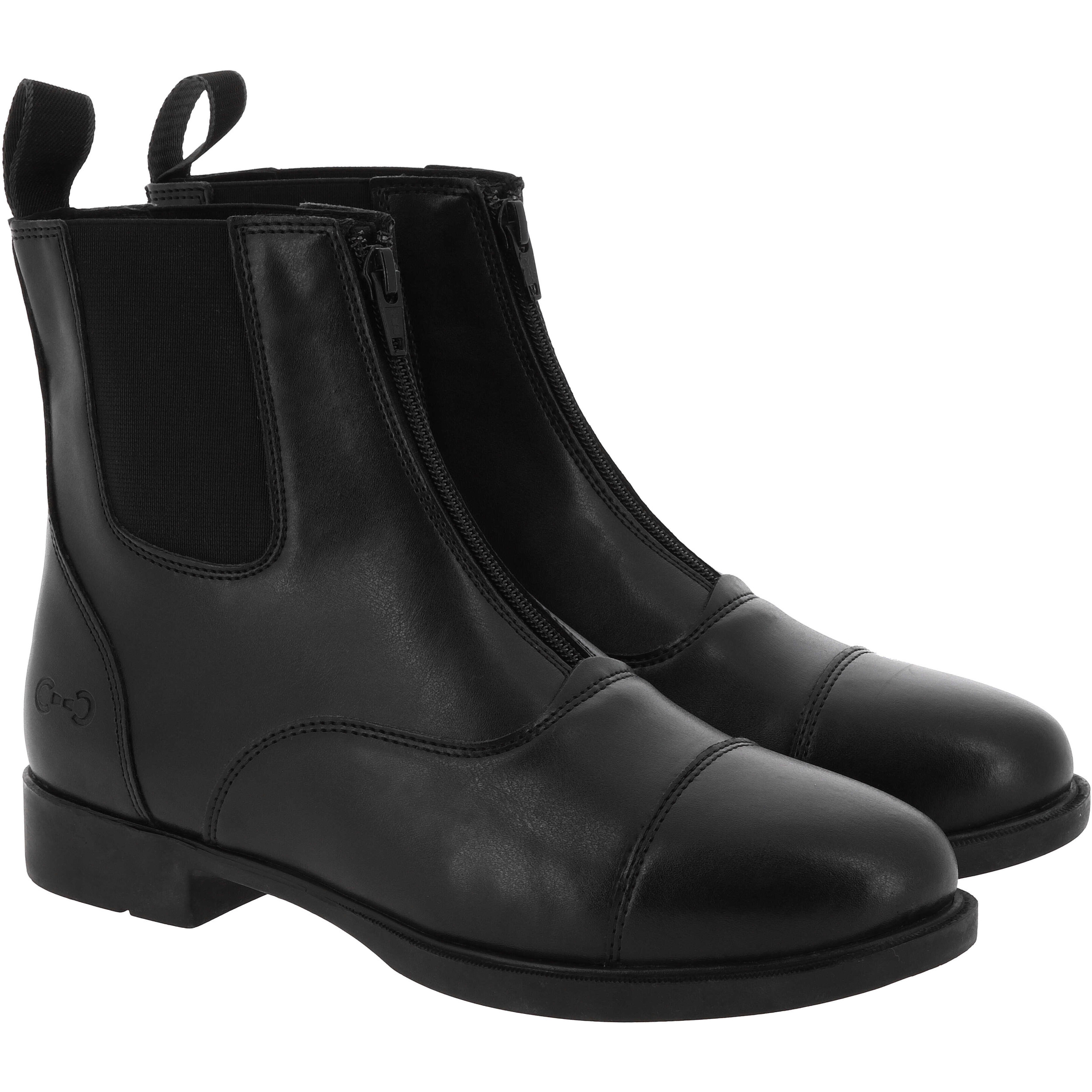 Kinder Jodhpur Reitstiefeletten ZIP schwarz