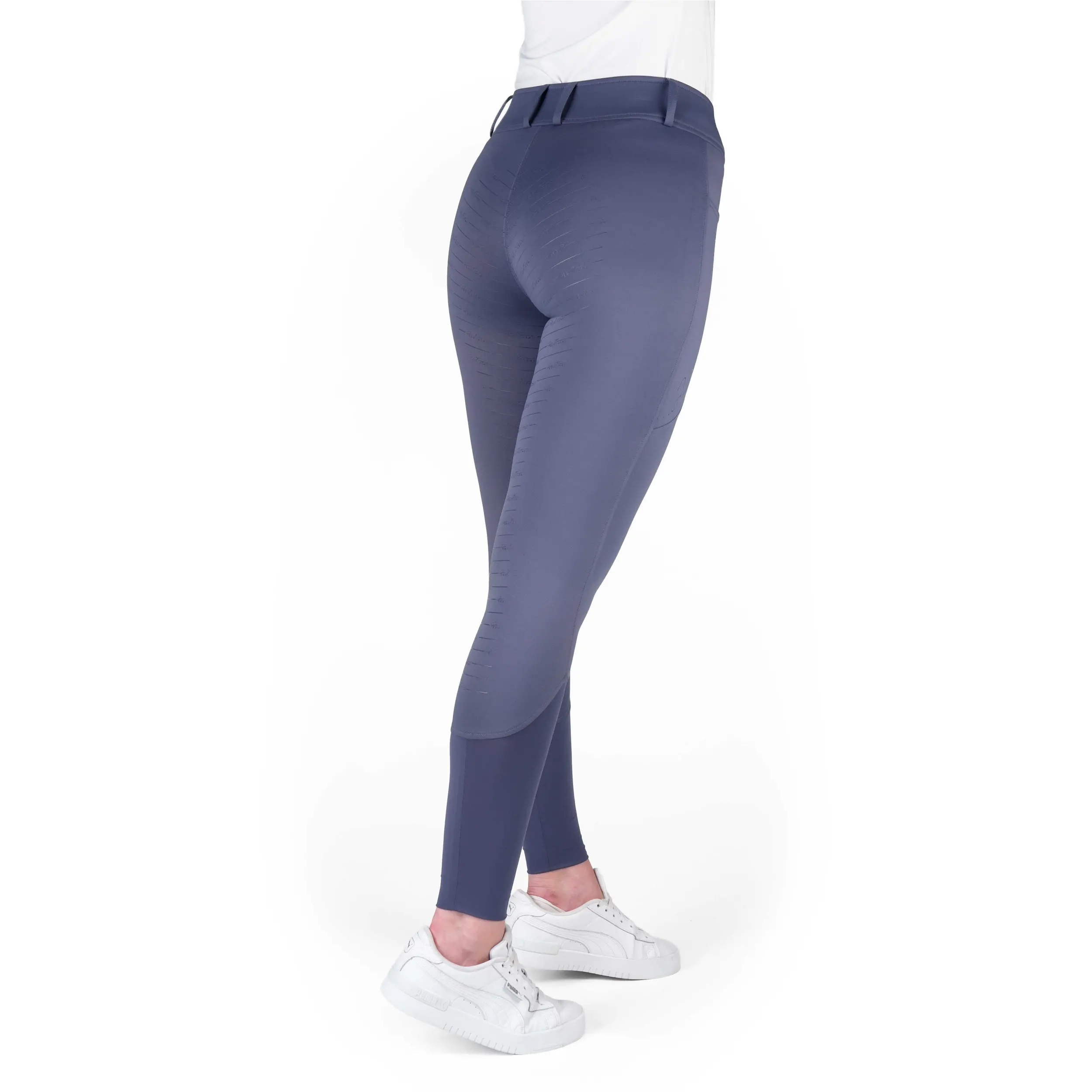Damen Reithose Silikon Vollbesatz Je t’aime EK-ELSA grau/blau
