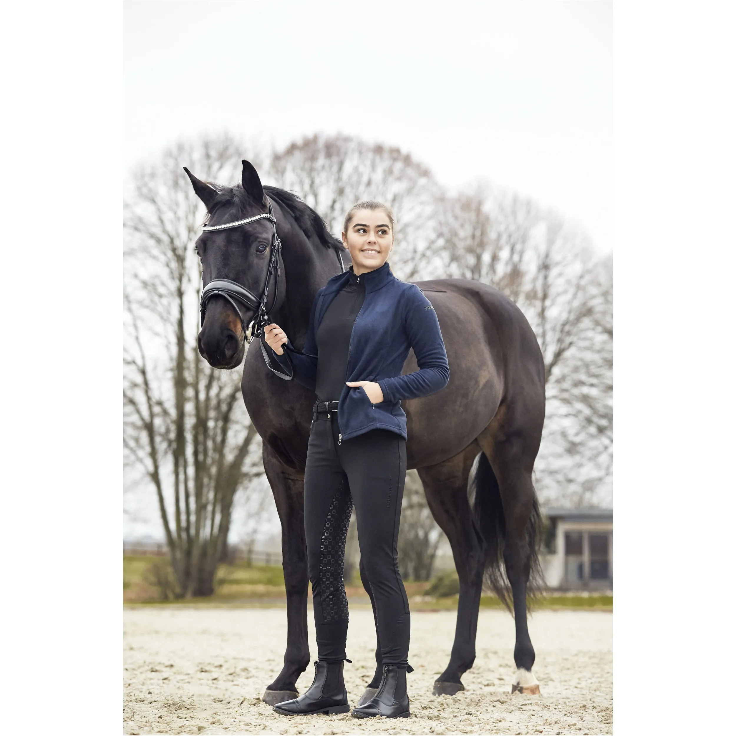 Damen Fleecejacke GILLY navy