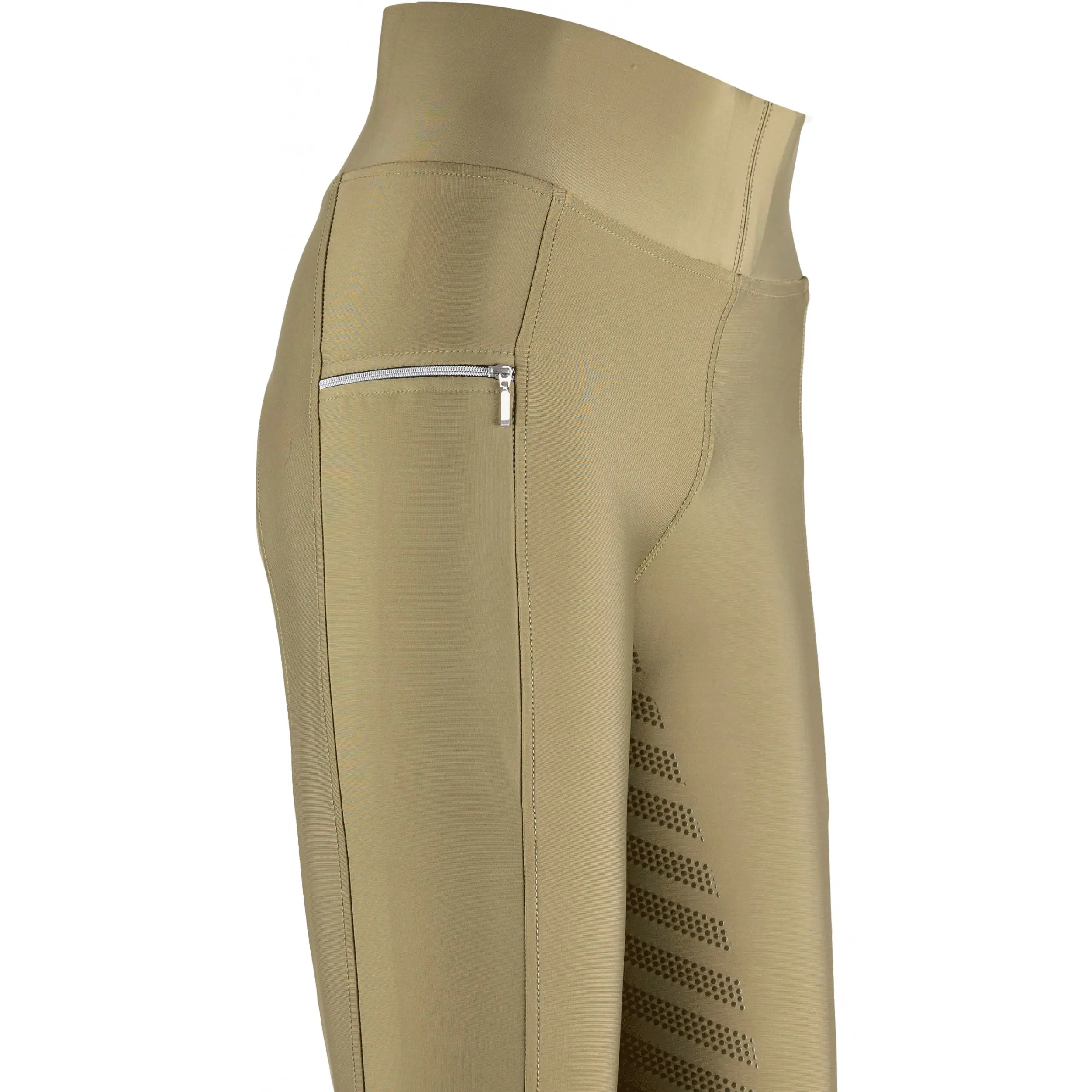 Damen Reitleggings Silikon Vollbesatz FENJA avocado
