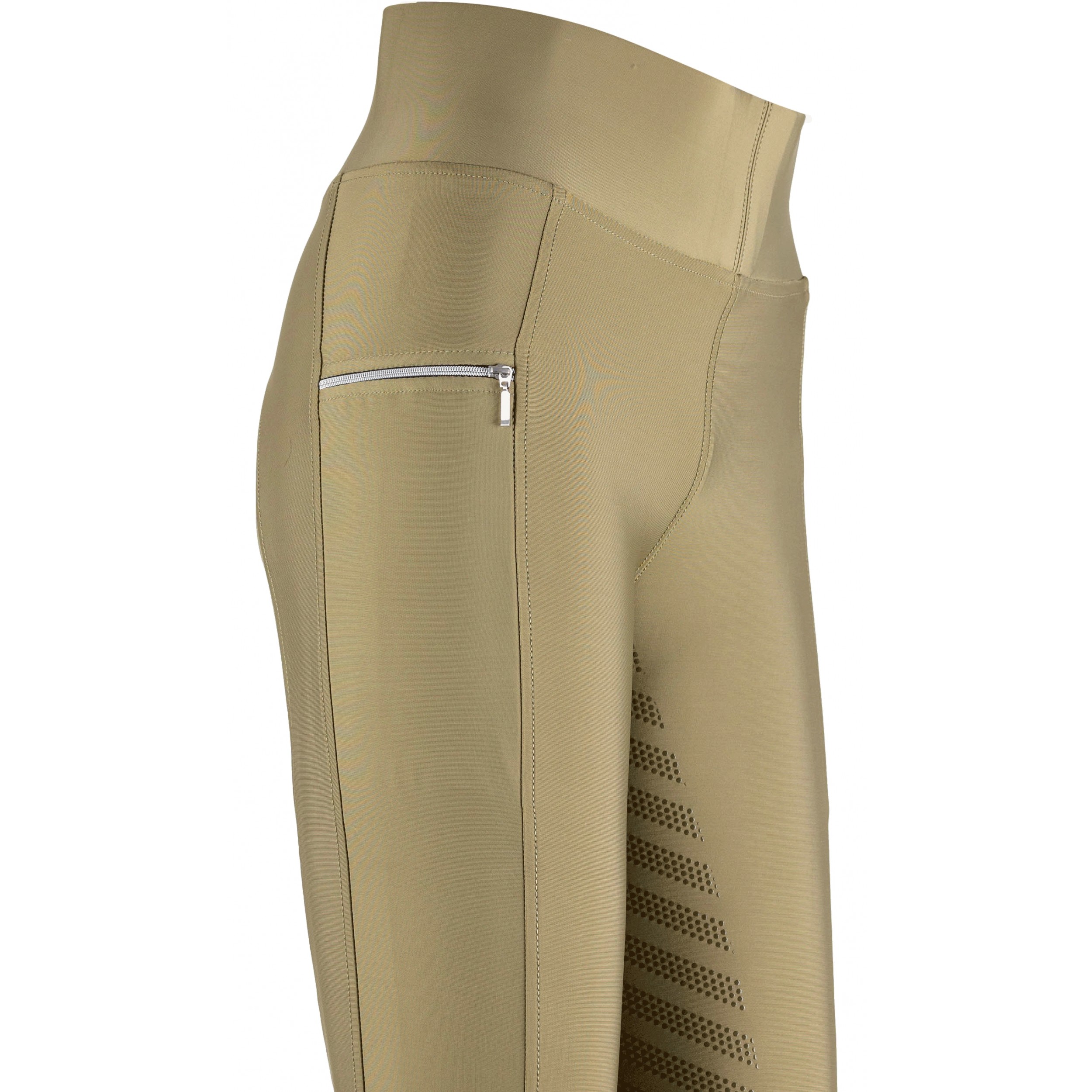 Damen Reitleggings Silikon Vollbesatz FENJA avocado
