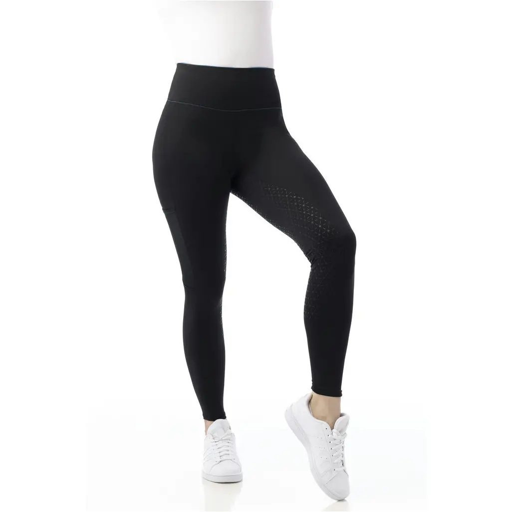 Damen Reitleggings Silikon Vollbesatz LYLY schwarz