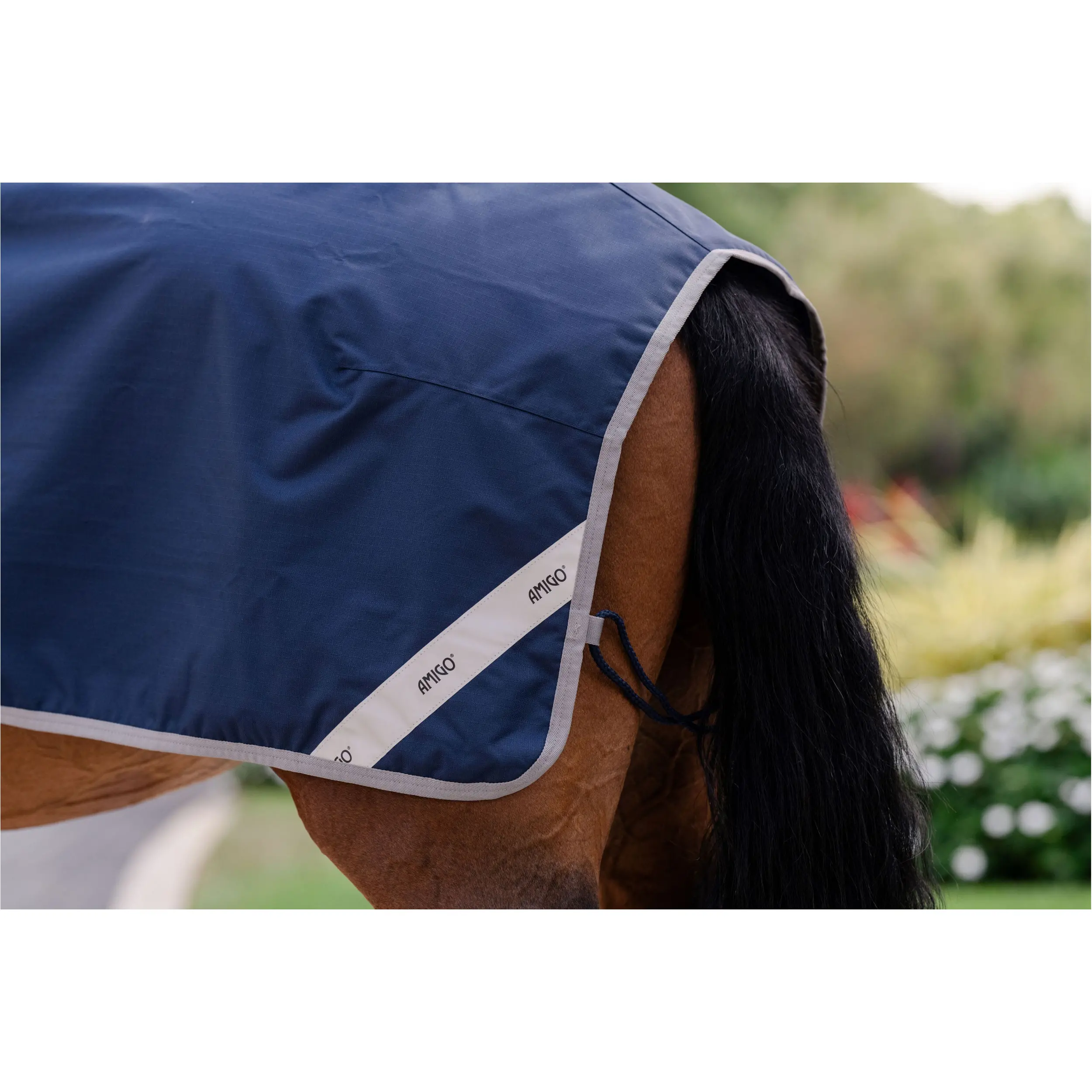 Ausreitdecke 600D AMIGO Ripstop navy/titanium grey