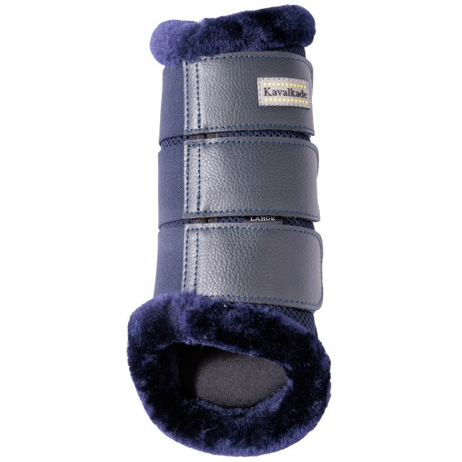 Gamaschen mit Kunstfell ANATOMIC MESH blau