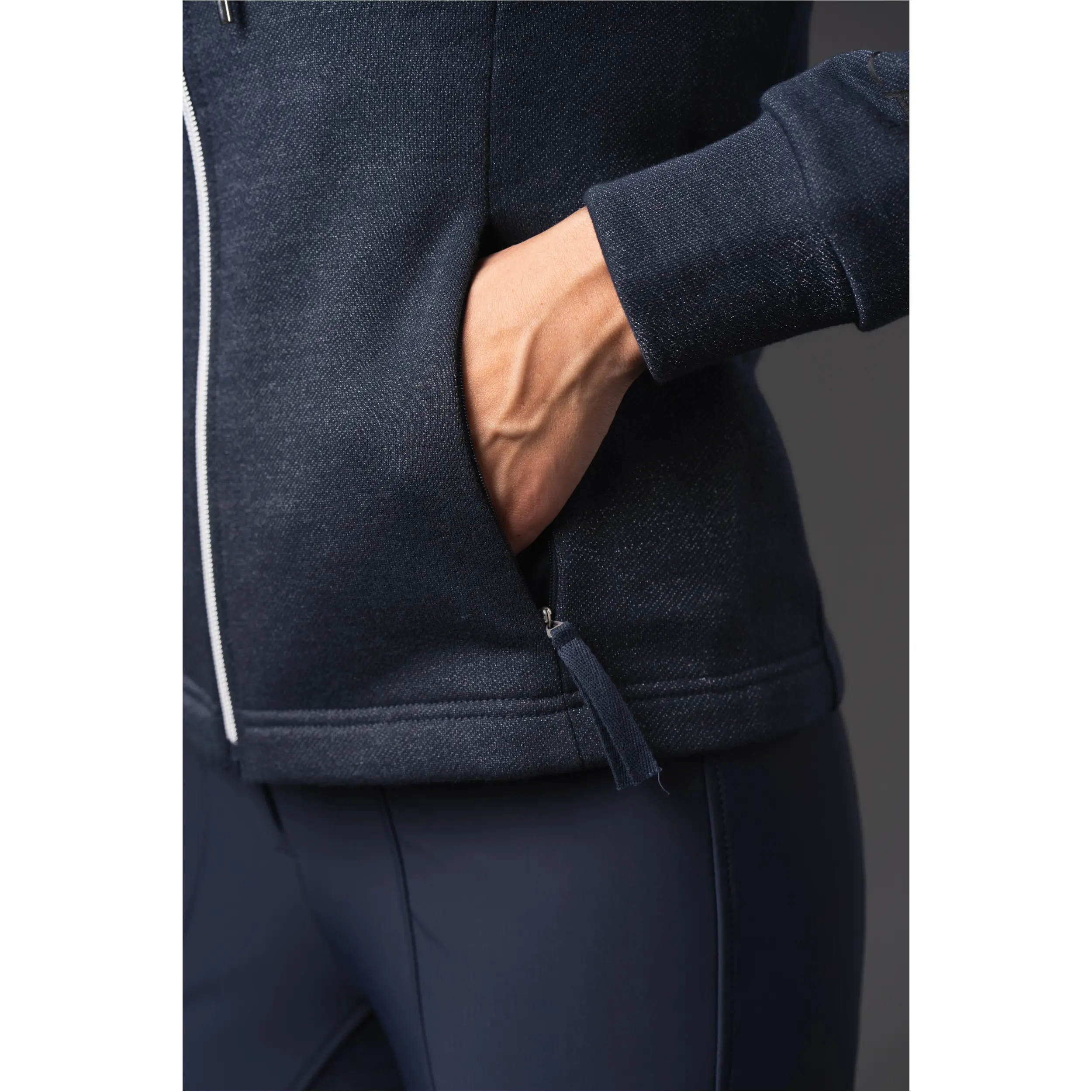 Damen Kapuzenpullover mit Reißverschluss NATALIE navy