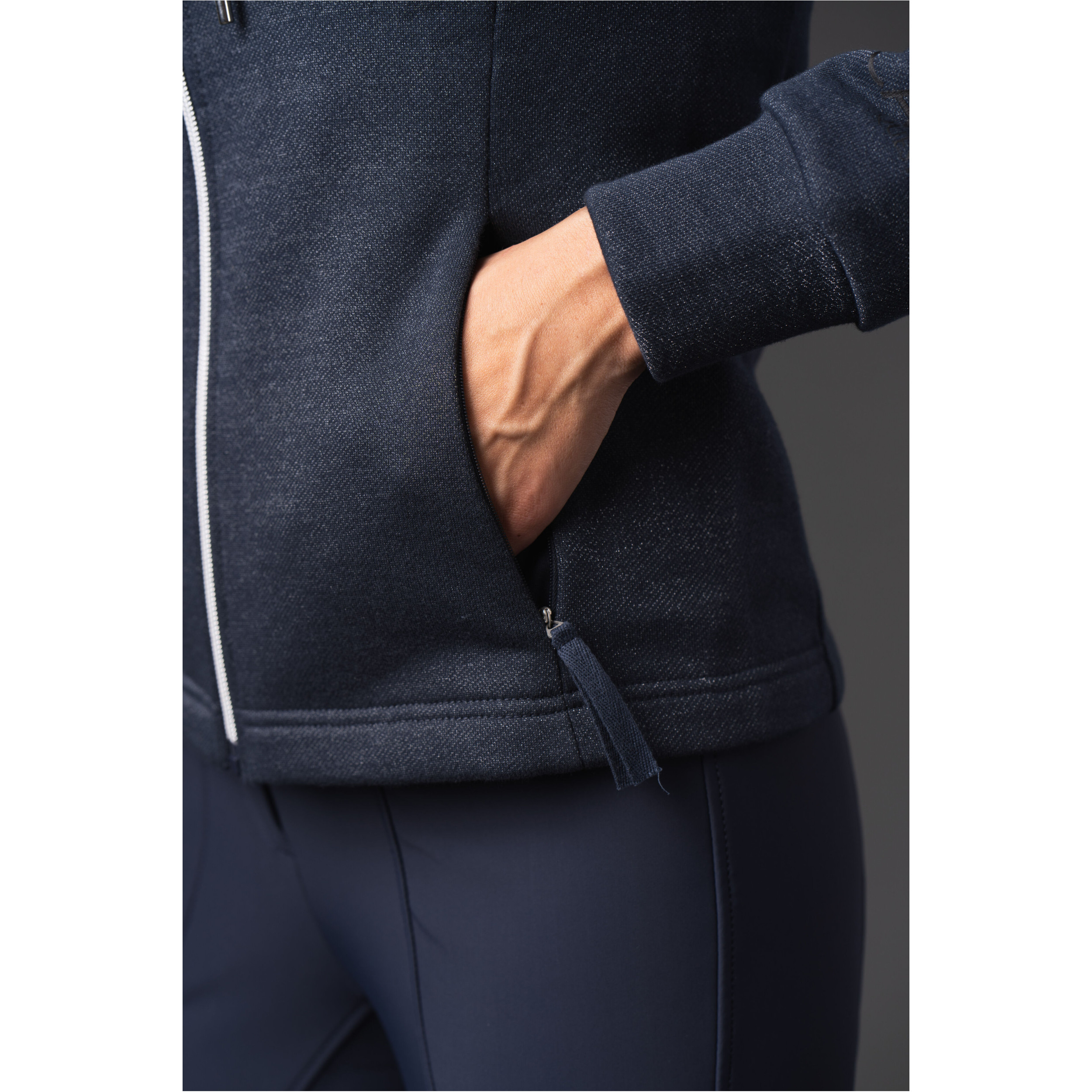 Damen Kapuzenpullover mit Reißverschluss NATALIE navy