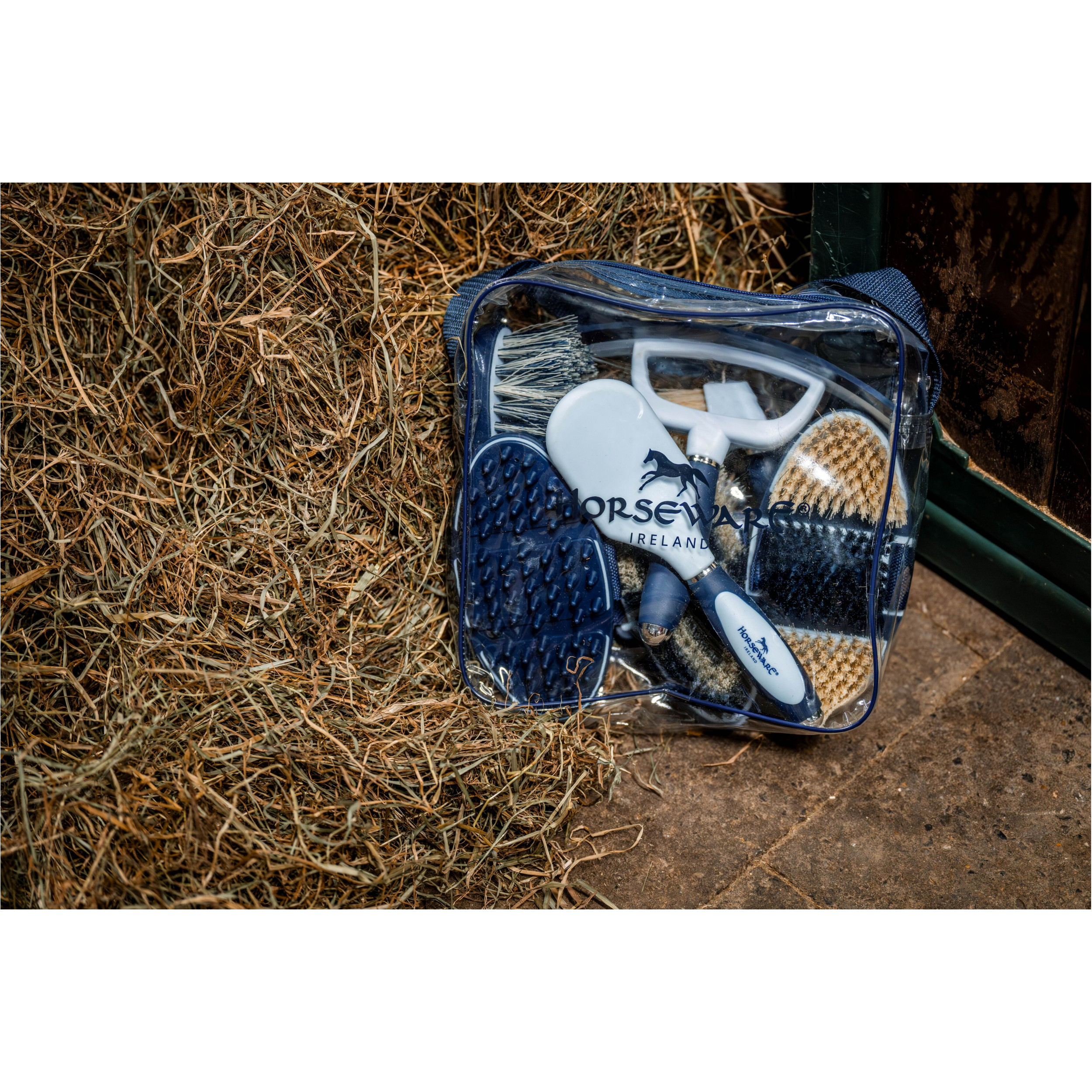 Pferdepflegeset NEWMARKET witney stripes/navy