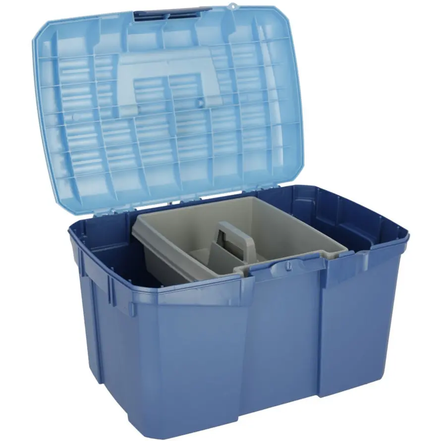 Putzbox mit herausnehmbaren Einsatz SIENA marine/hellblau