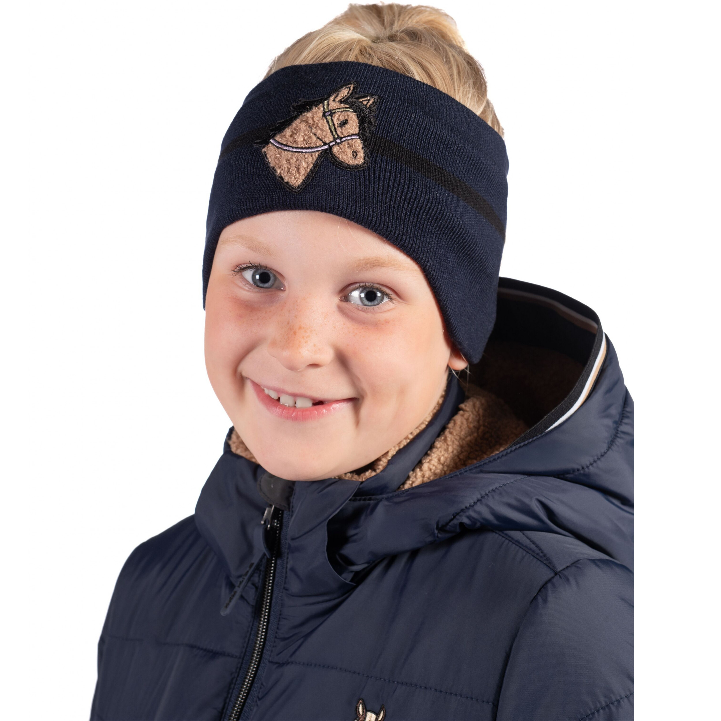 Winter Kinder Stirnband MIA dunkelblau