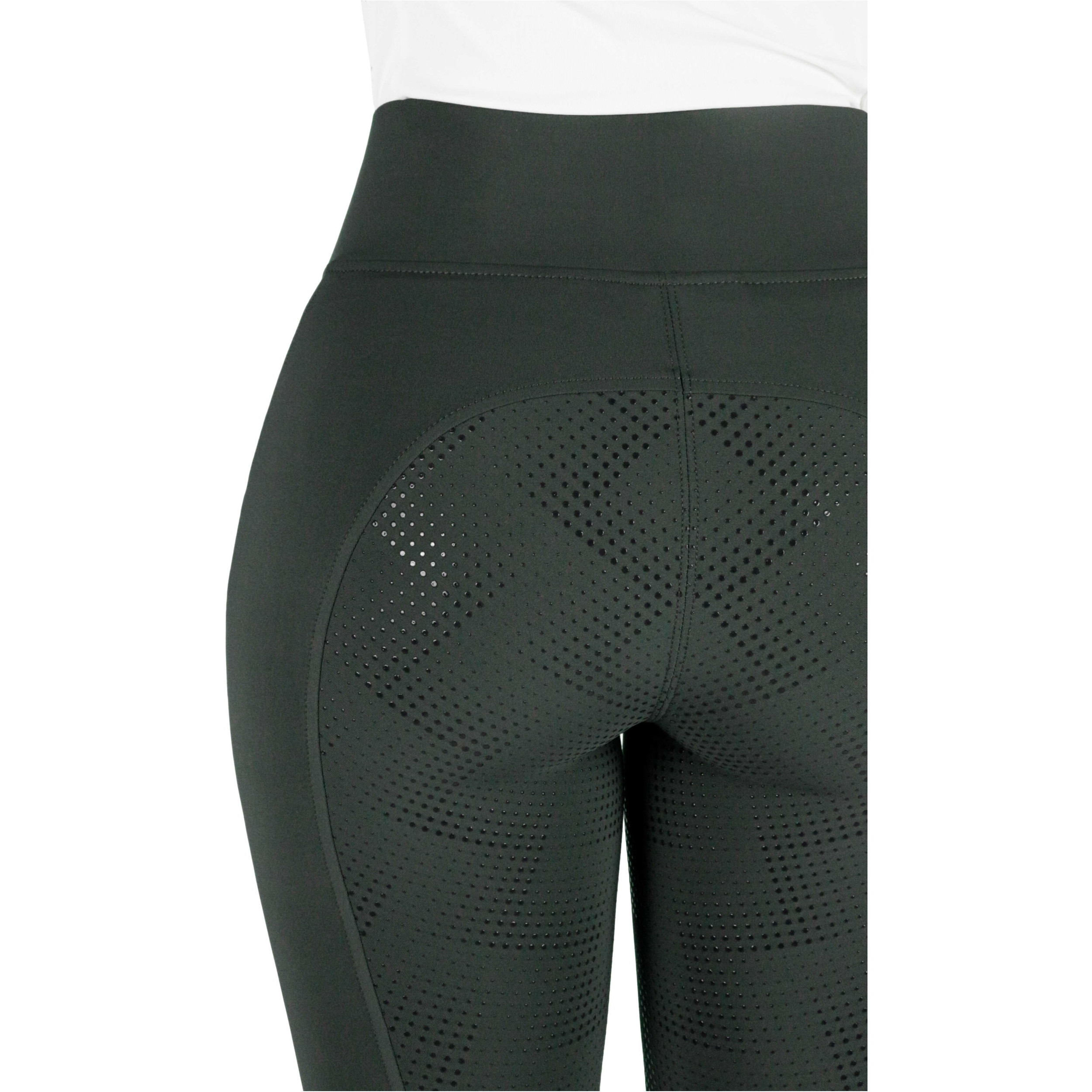 Damen Reitleggings Silikon Vollbesatz EK-Fanny khaki 